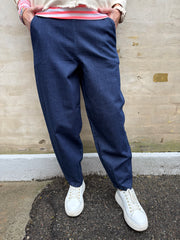 DENICE denim barrel byxa - Denim