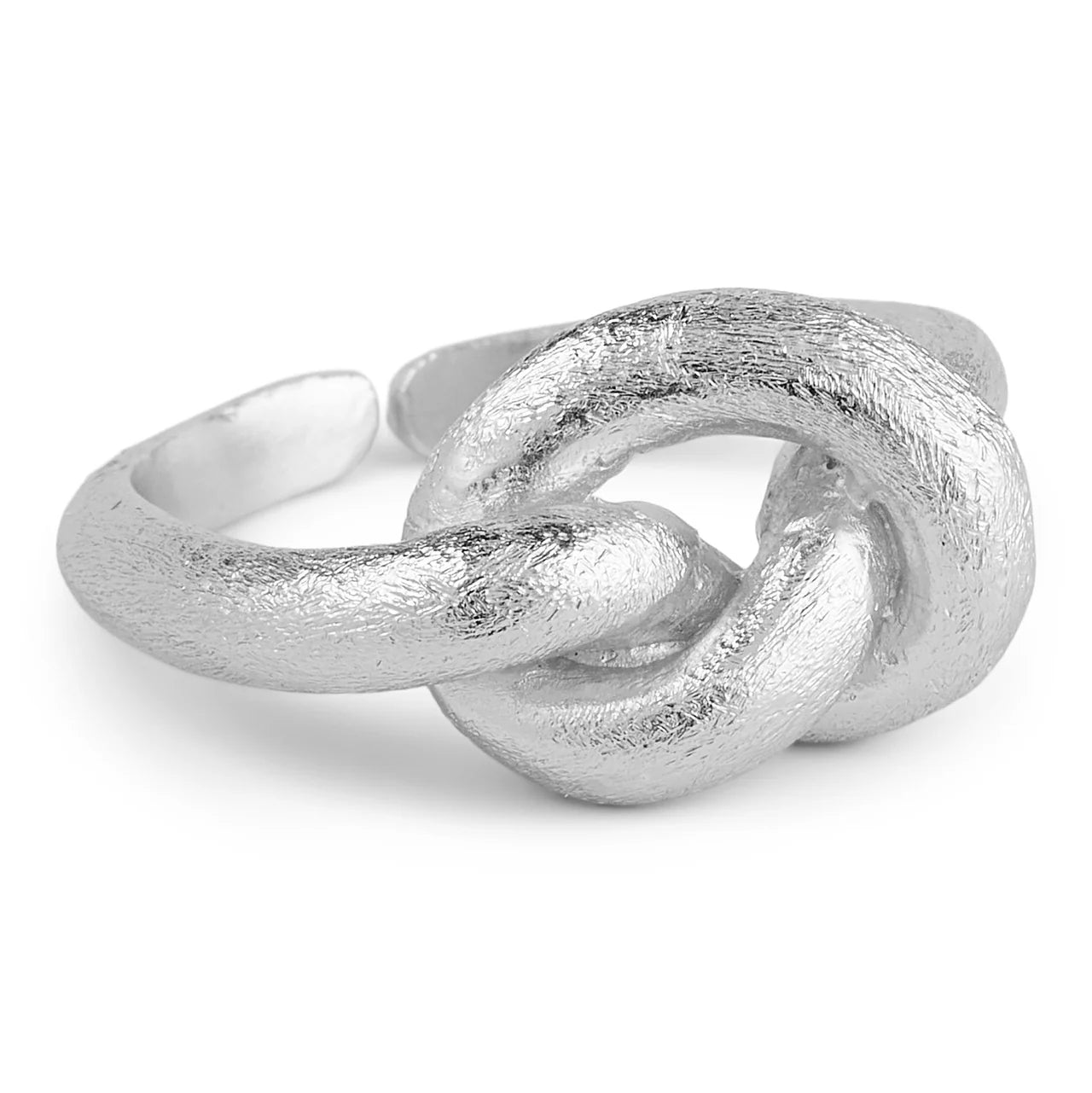 Lilou stor knutring - Silverpläterad