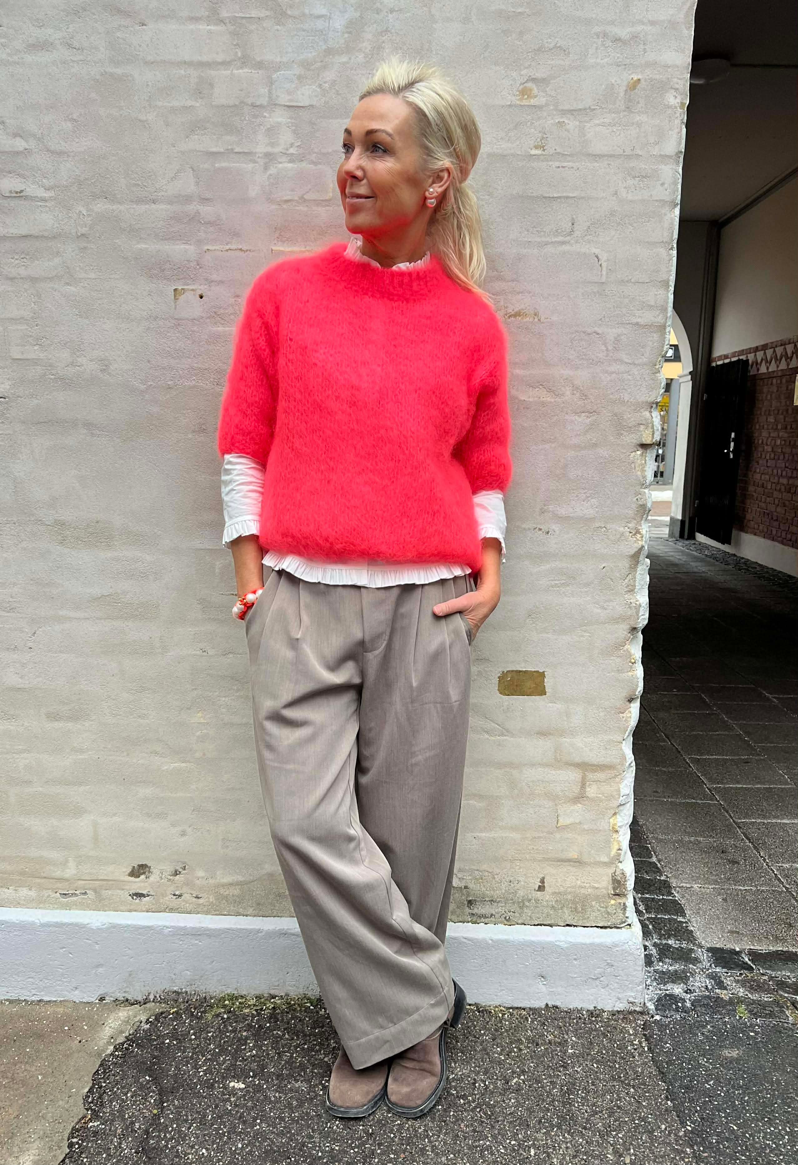 Renata Knit - Coral Mohair