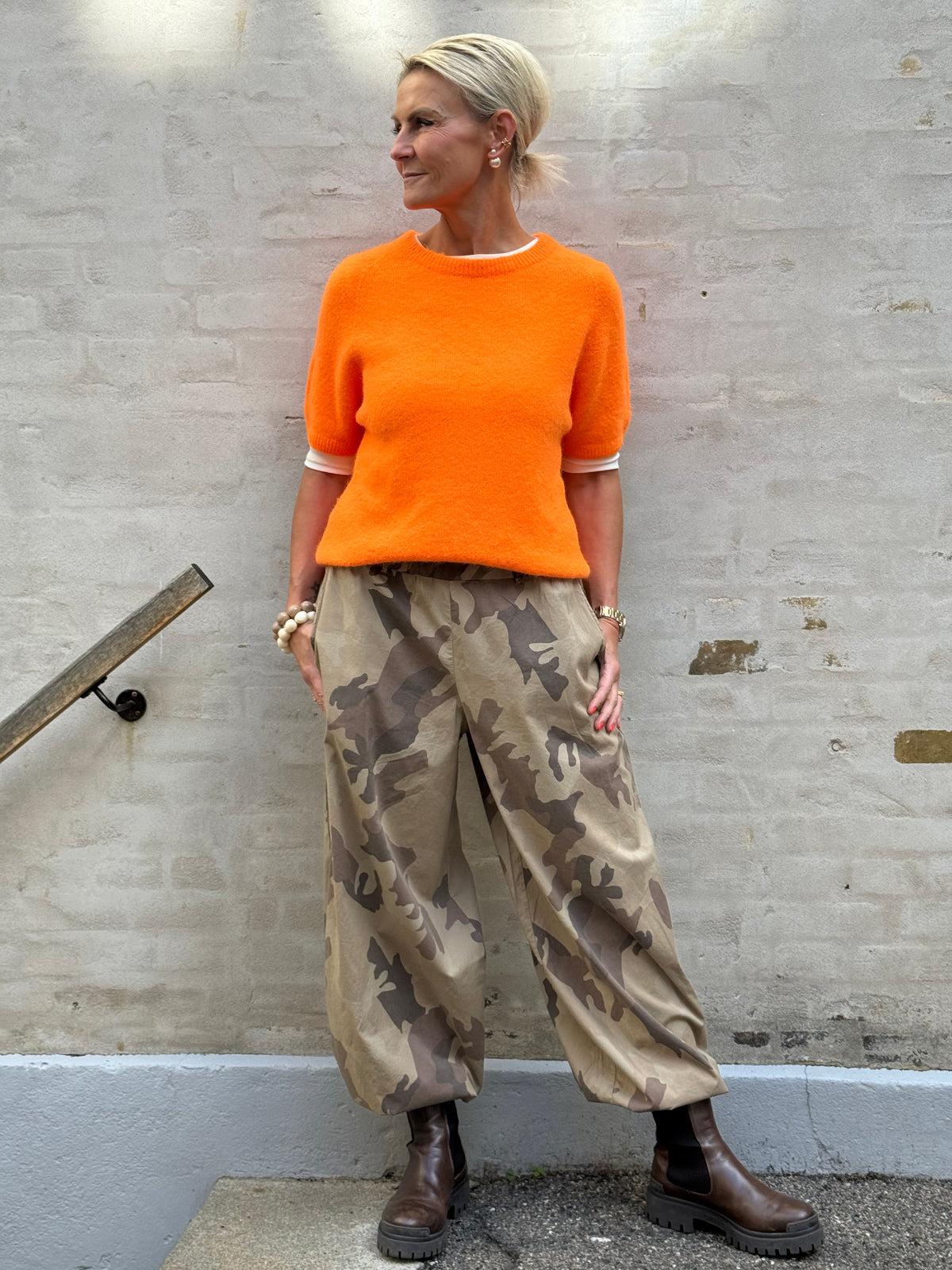 Lavinia Knit - Orange Flou