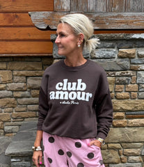 Club Amour Sweat - Kul/Vit