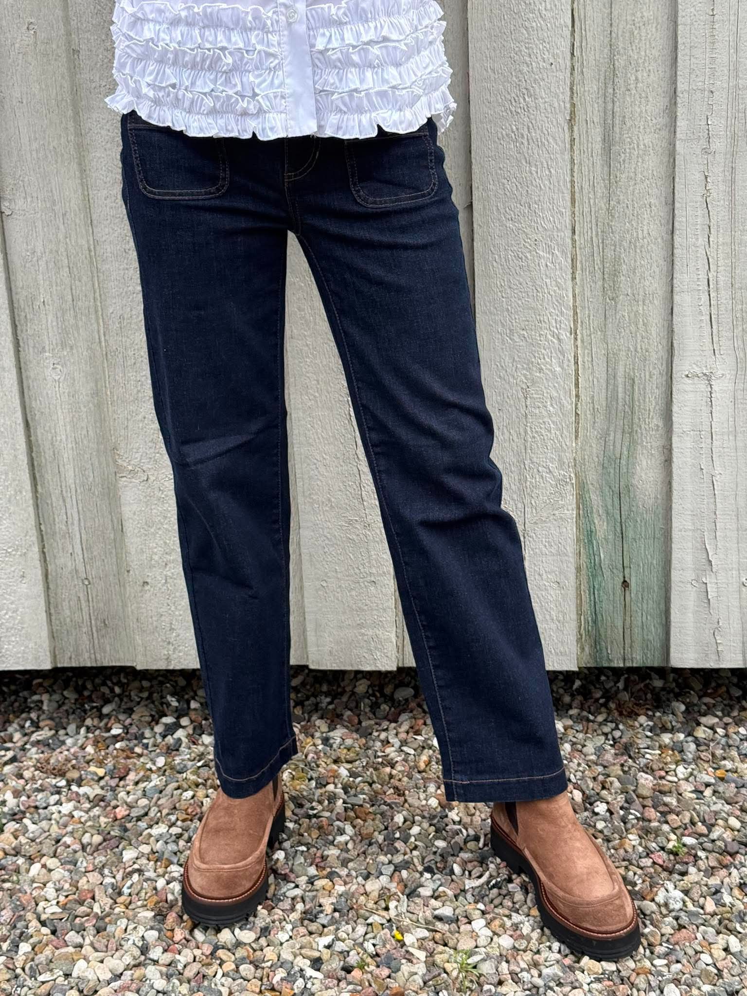 Amalia Straight Leg - Rinse Washed