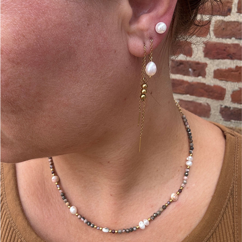 Pretty Pearl Örhänge - silverpläterad