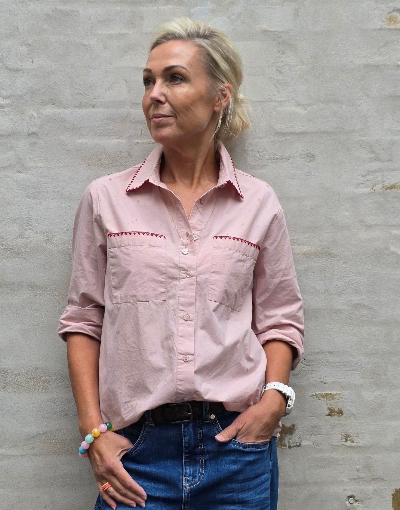 Malena Olena Shirt - Pale Mauve