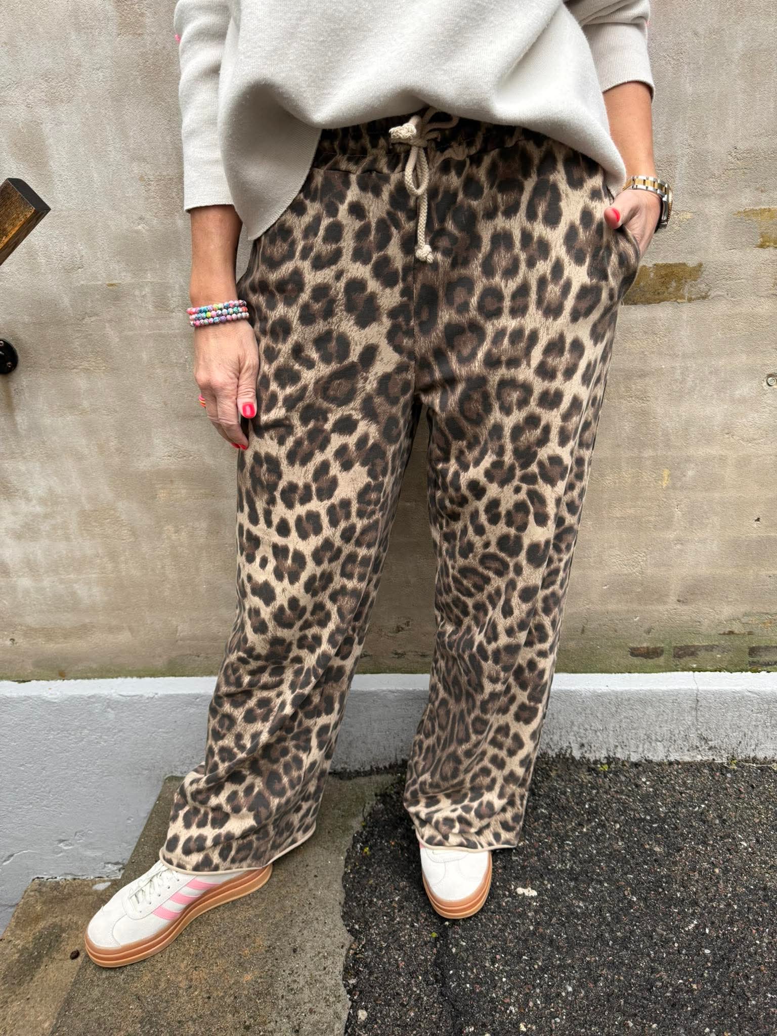 Leo Sweat Pants - Leo ljusbrun