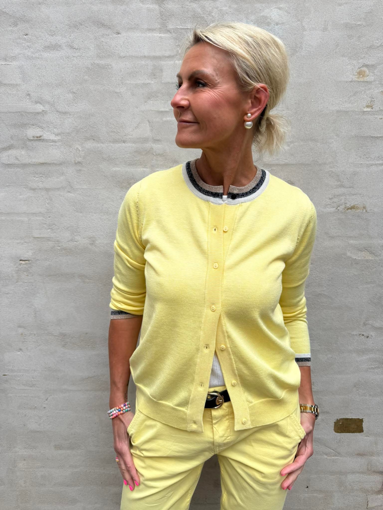 Betri Annemarie Cardigan - Lemon Meringue Melange