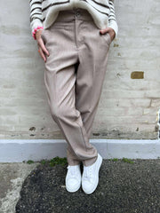 Chino Melange Woven Stretch - Lätt Terra Mocha Melange