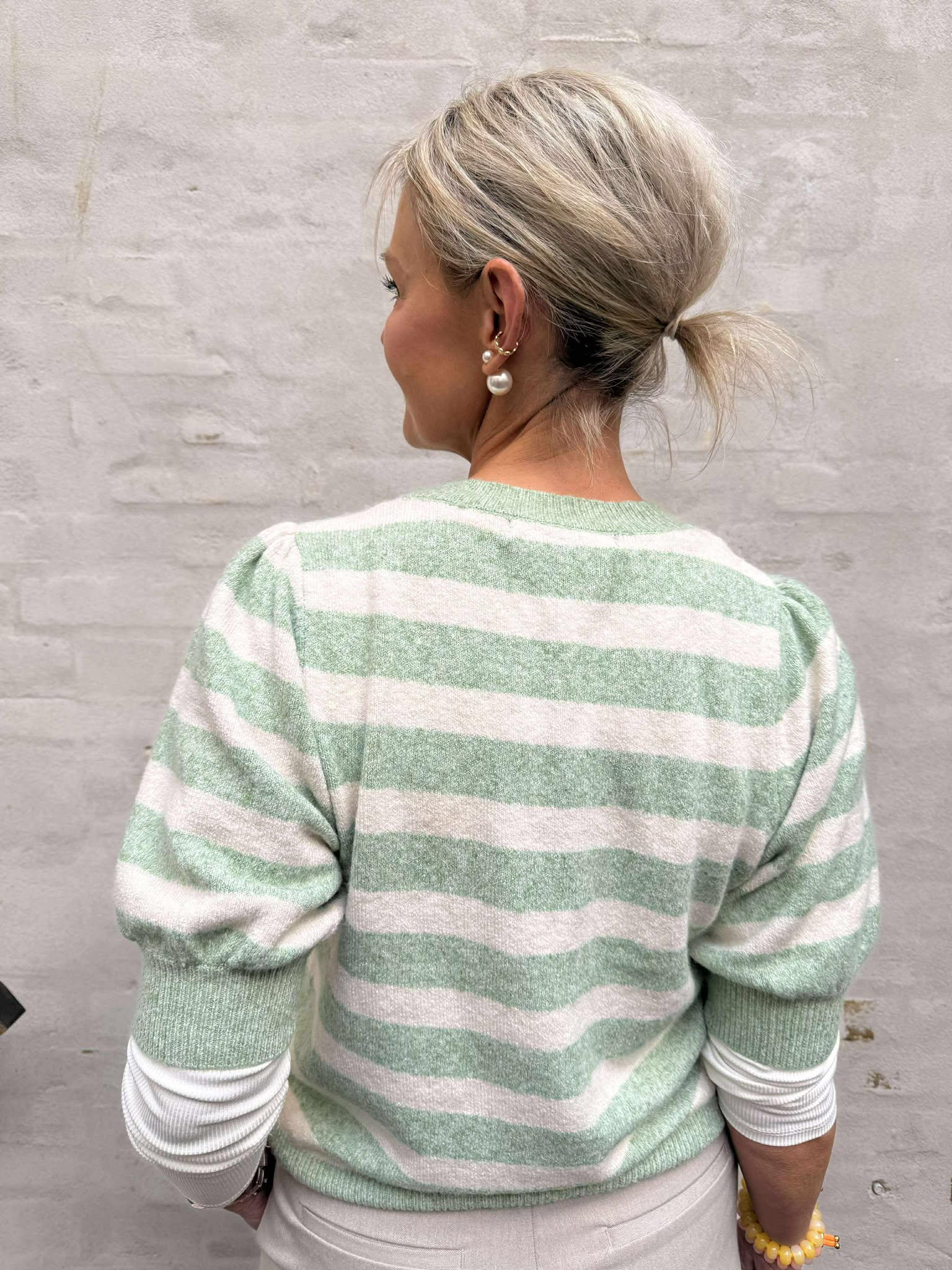 DOFFY O-HALS TRÖJA - Mistelbjörk