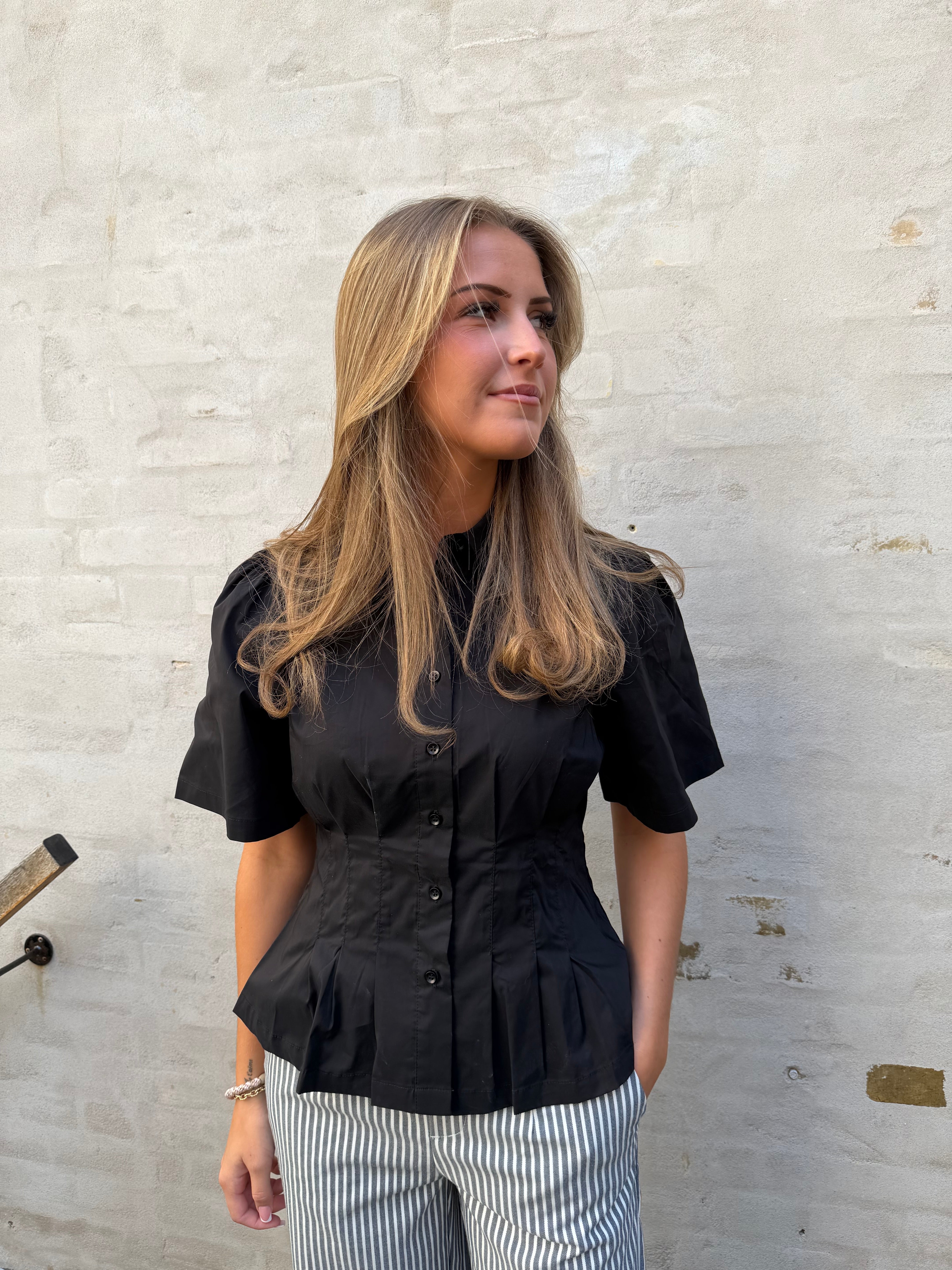 Balara Poplin Shirt - Black