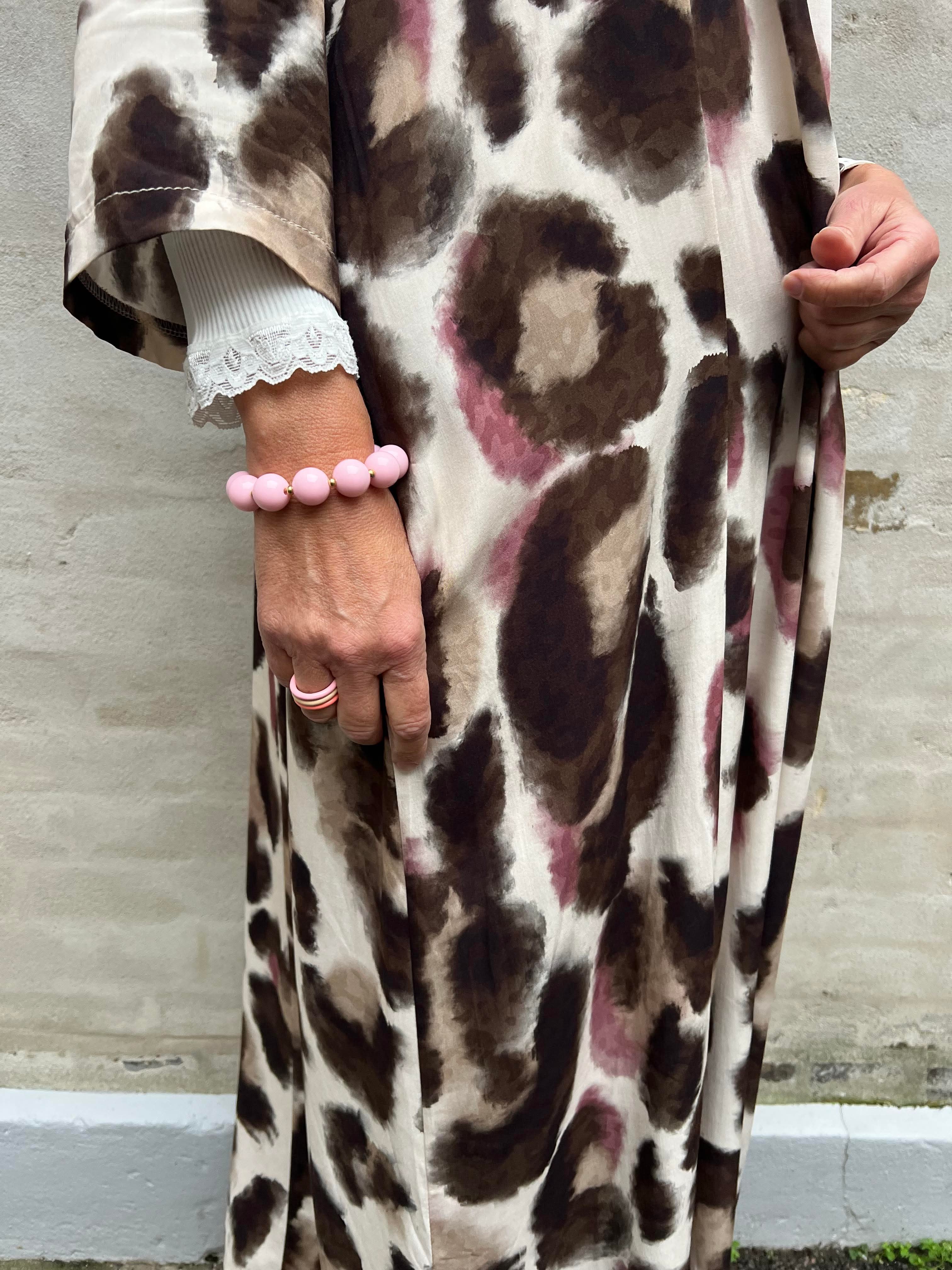 KENNA skjortklänning - Brown Rose