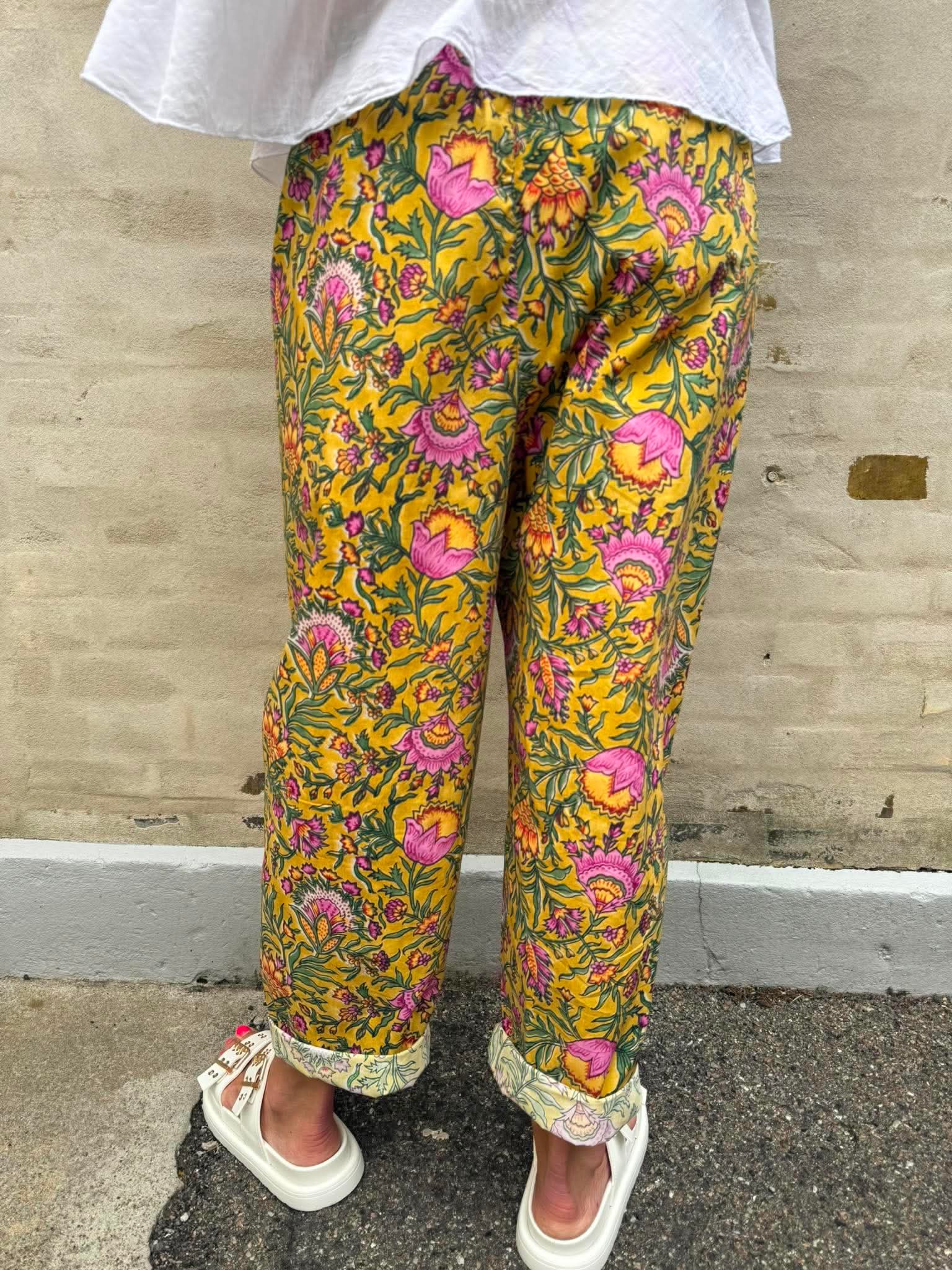 Printed Pants - Giallo