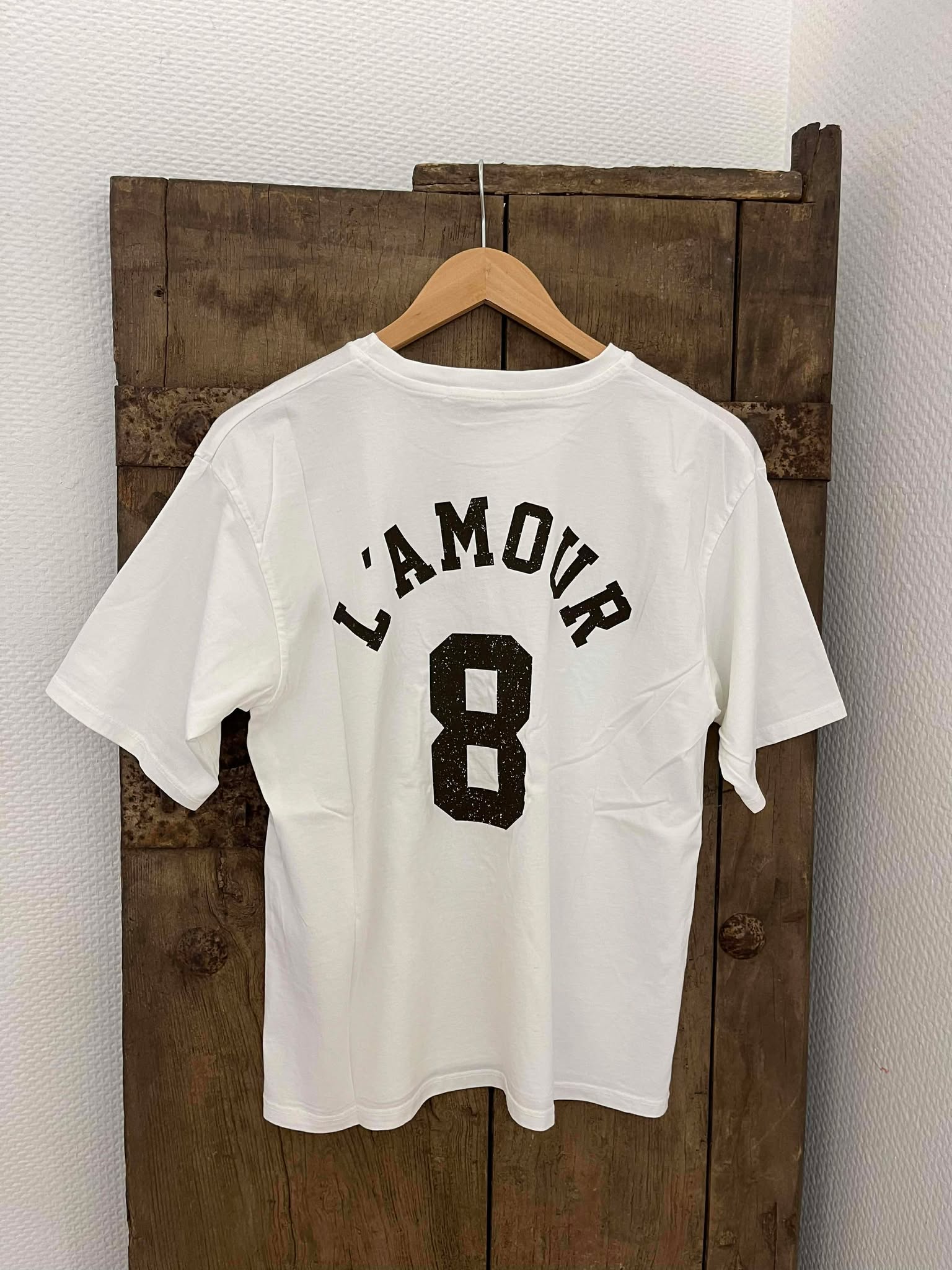 L'Amour T-shirt - Vit/Brun