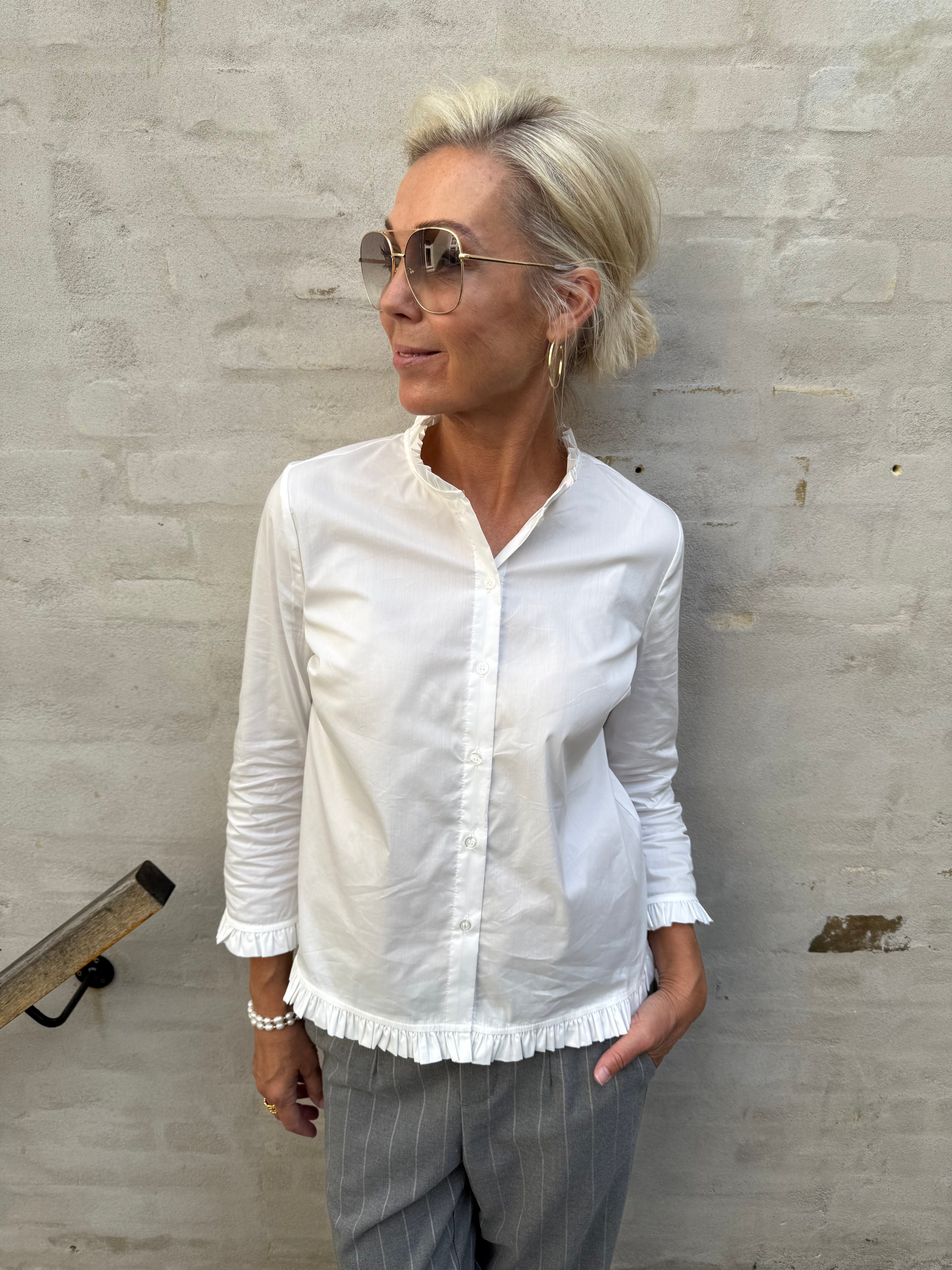 Kiea Antoinette Skjorta - Spring Gardenia