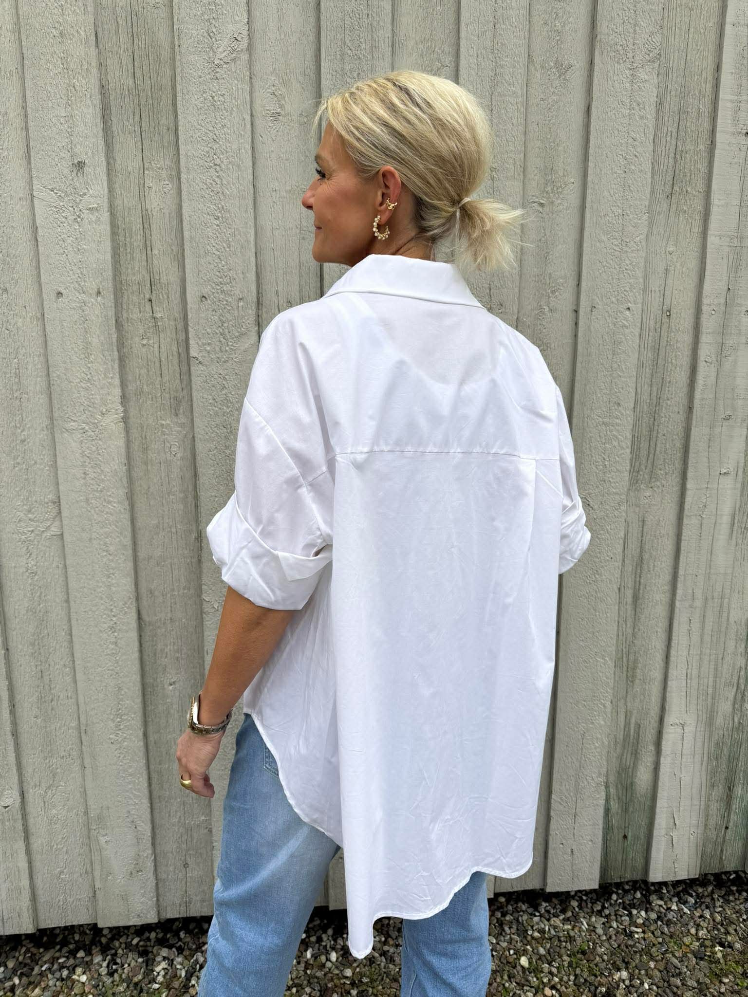 Palmskjorta - White Palm Light