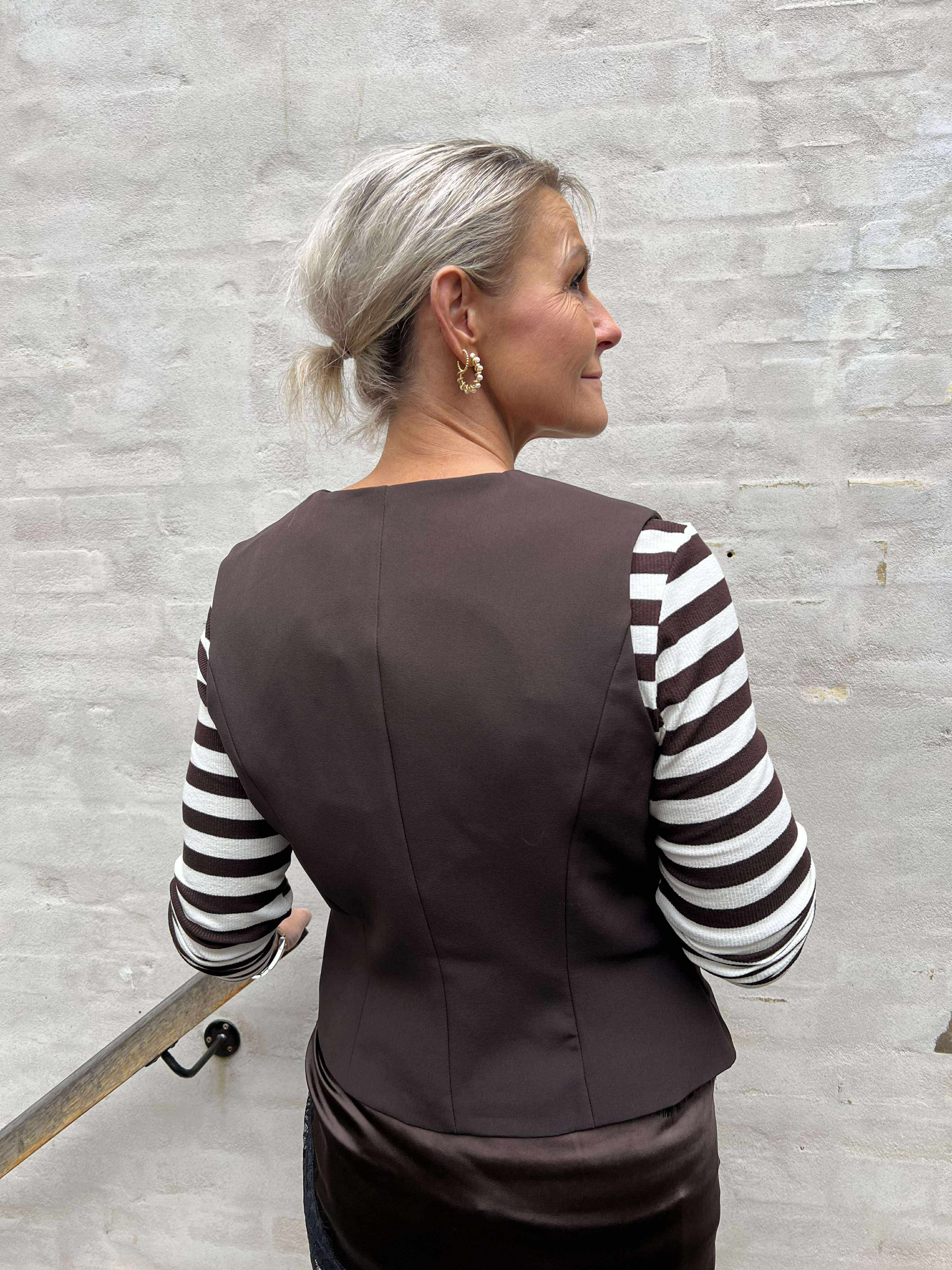 Vendetta kostymväst - mörkbrun