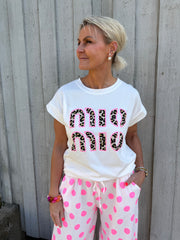 Mio Mio T-shirt - White Animalier