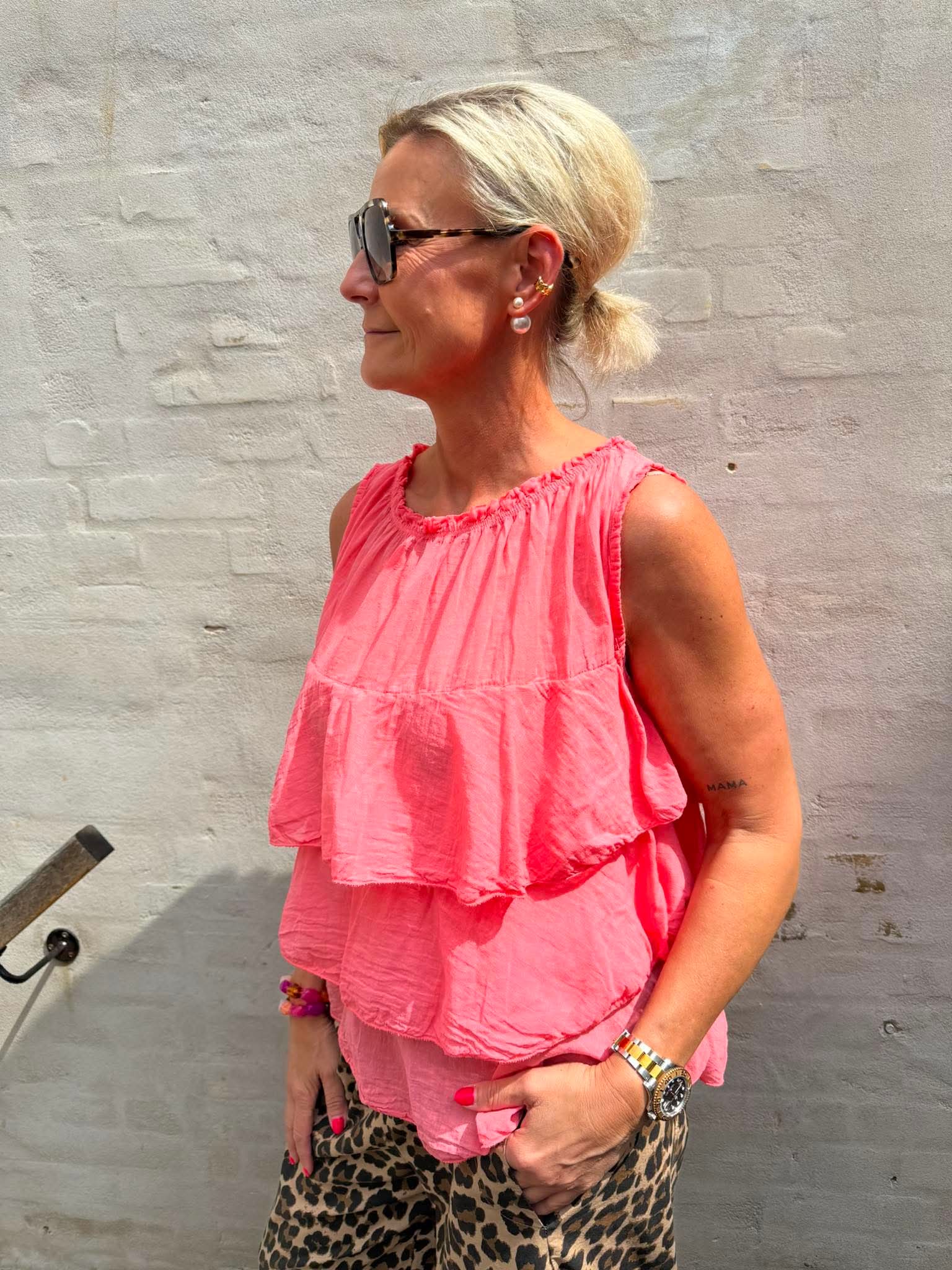 Ruffle Top - Orange