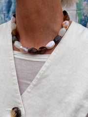 LYON Necklace - Brown Multi