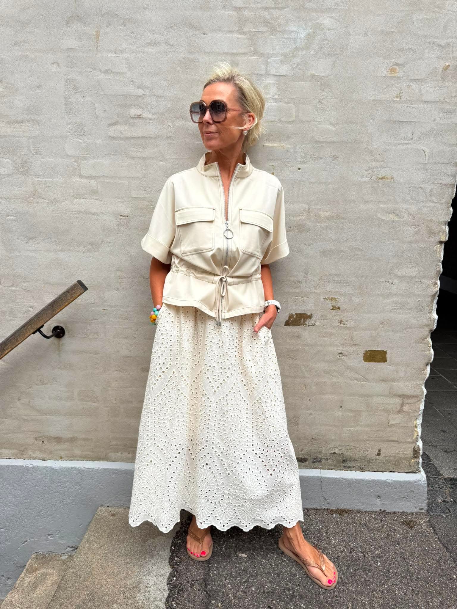 FREY lace skirt - Creme