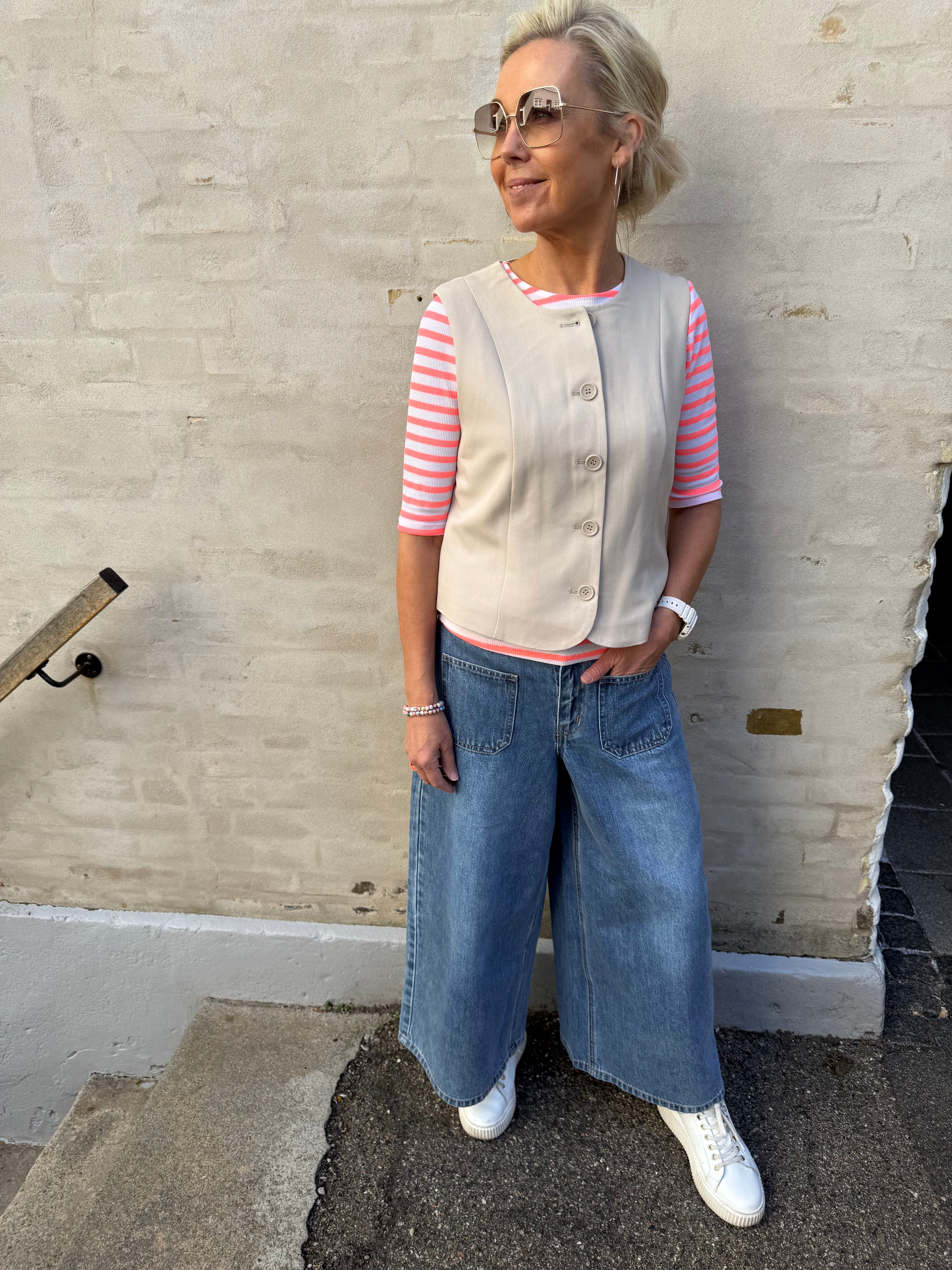 FULLA MW DENIM CULOTTE - Medium Blue Denim