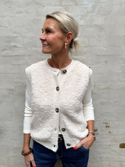 EIRA LIFE S/L ON BUTTON VEST - Birch