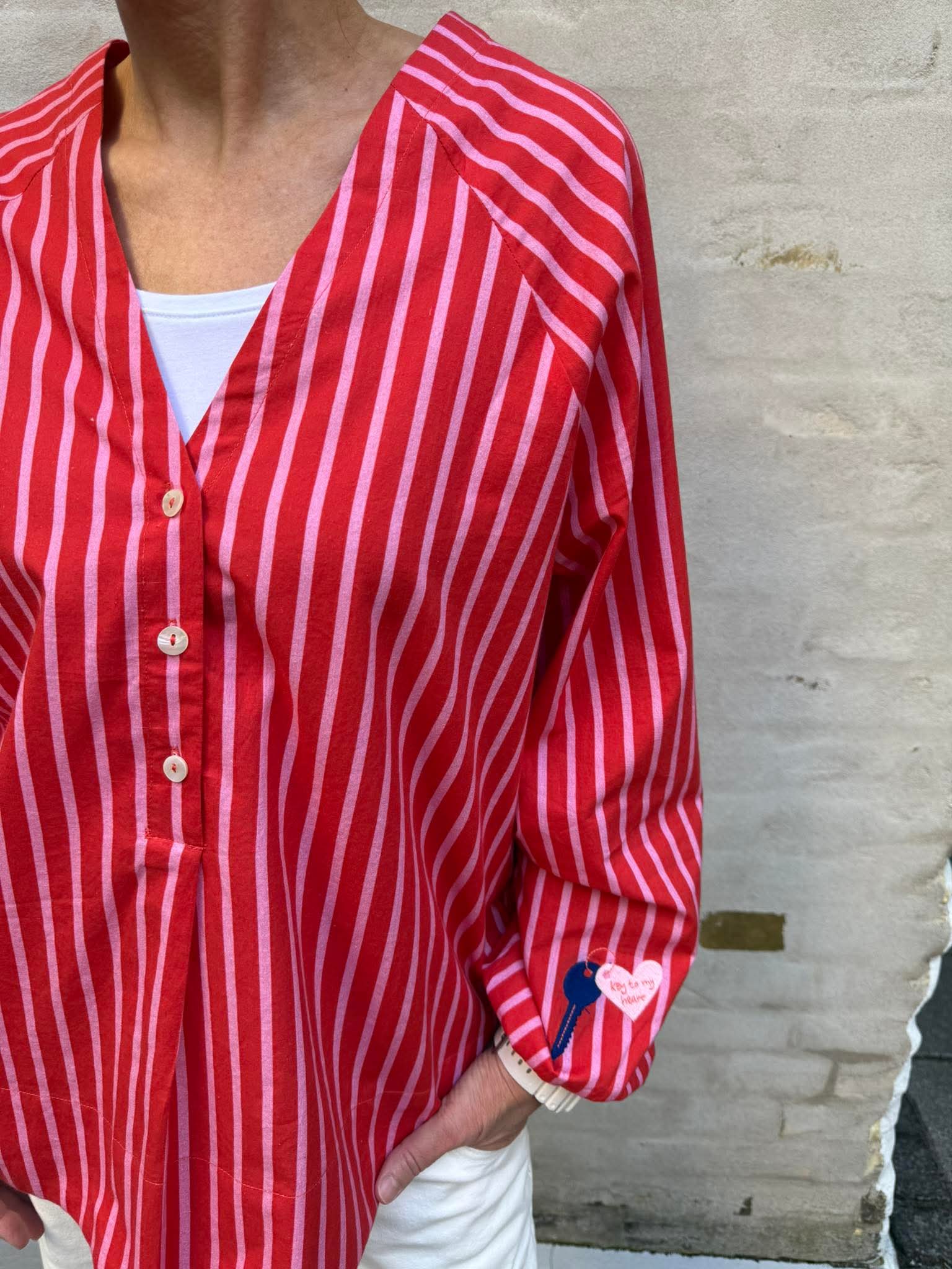 Ulrikke skjorta - ljusrosa röd