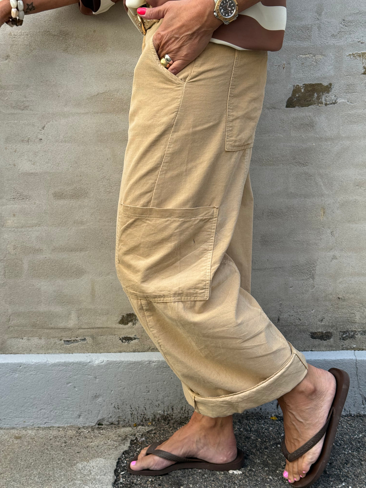 Corduroy Pants - Beige