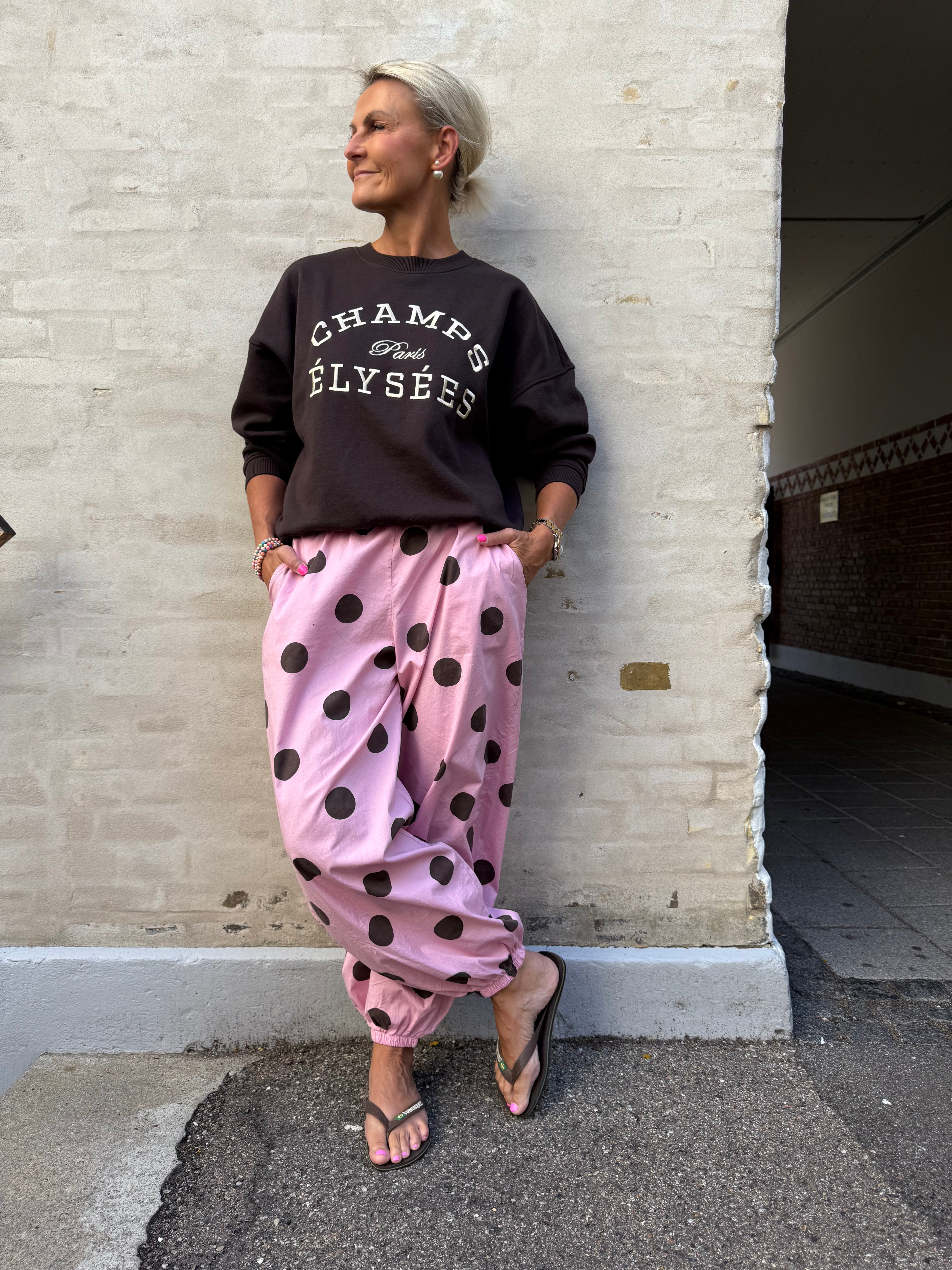 ALLY balloon pant - Rose Dot