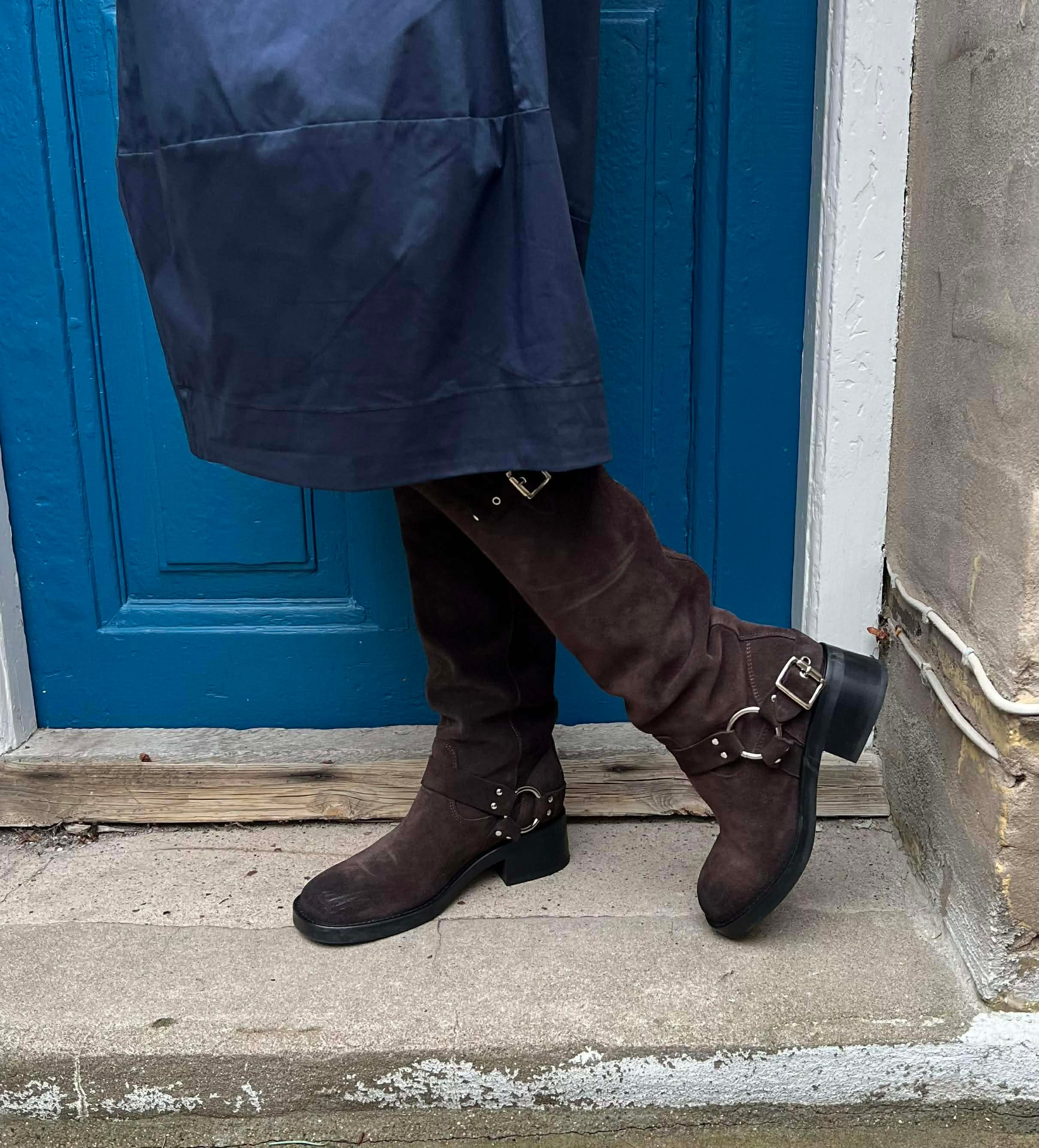 Antoinette 3/4-ärm klänning - Blue Iris