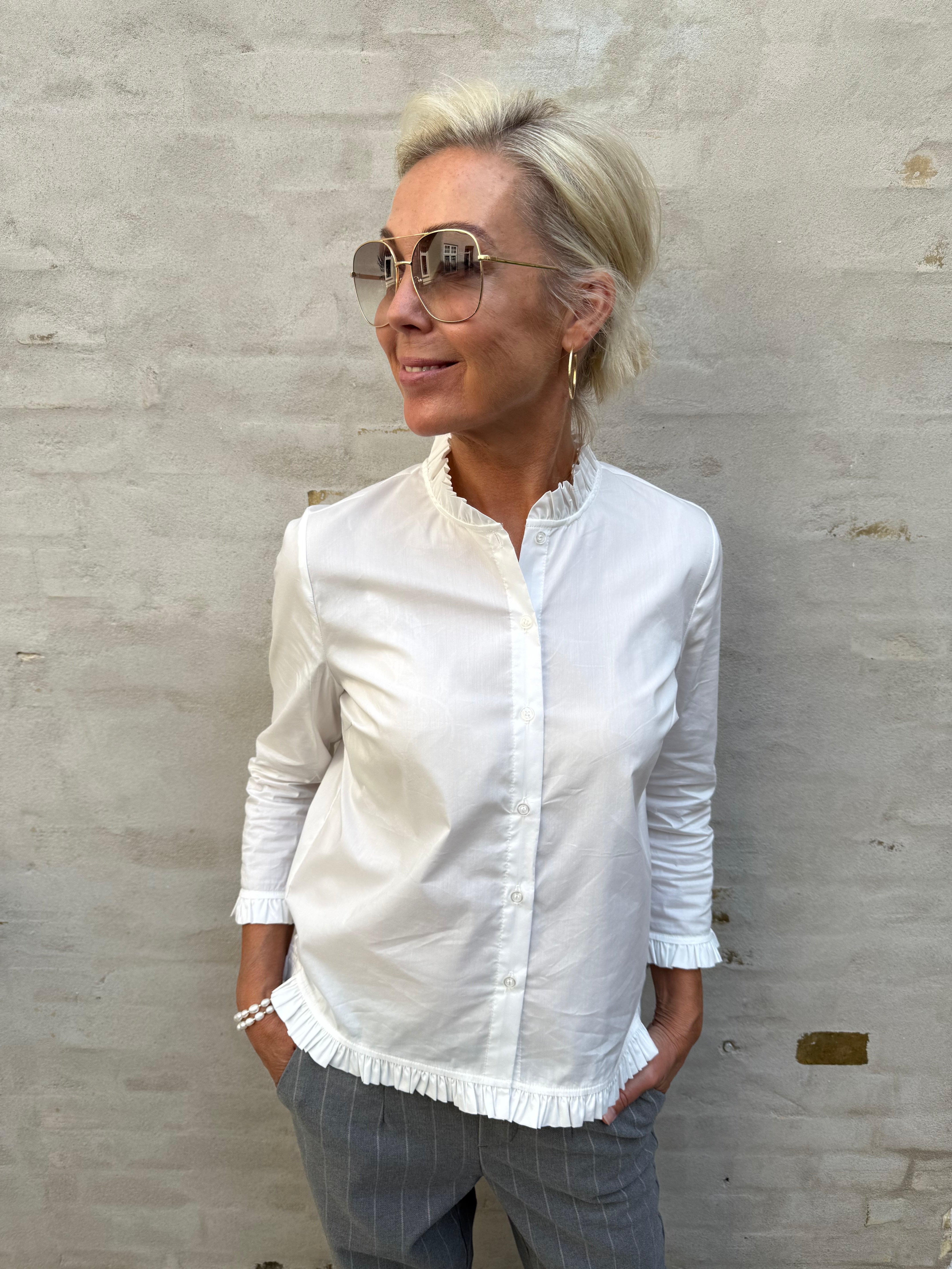 Kiea Antoinette Skjorta - Spring Gardenia