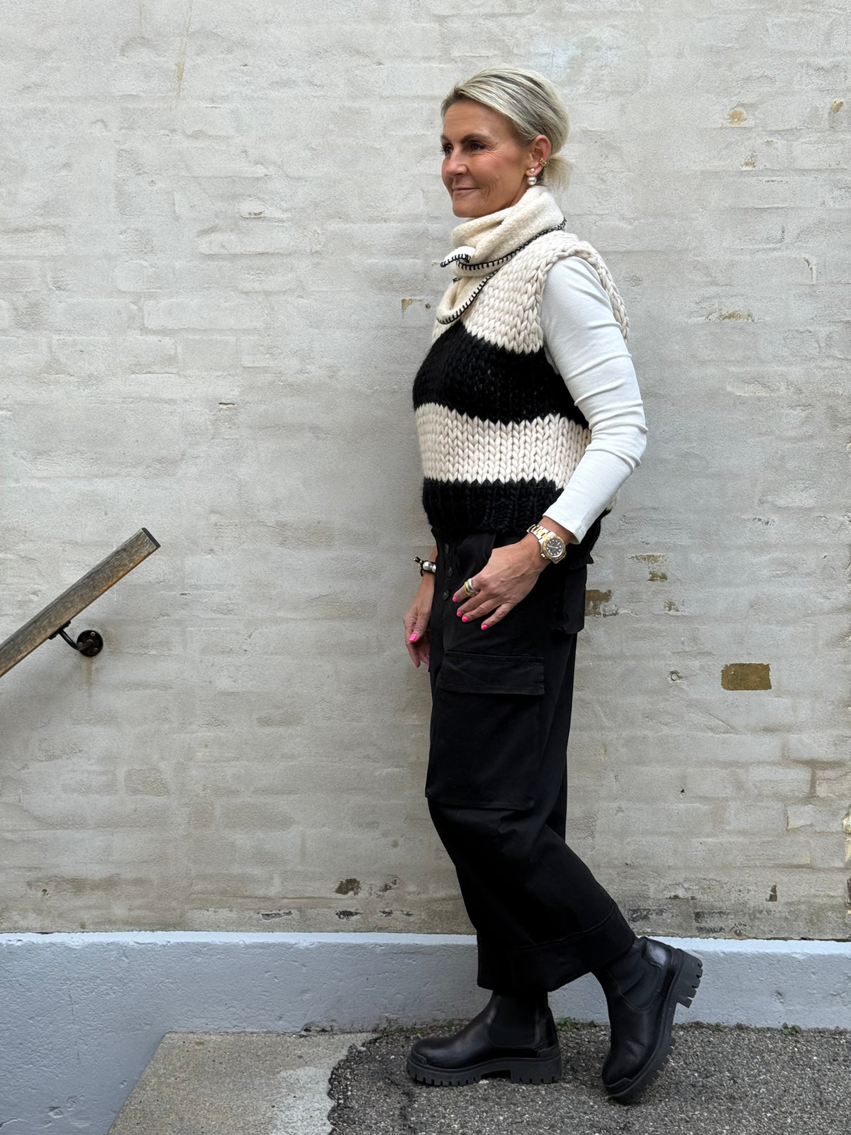 Leopanto Cargo Pants - Black