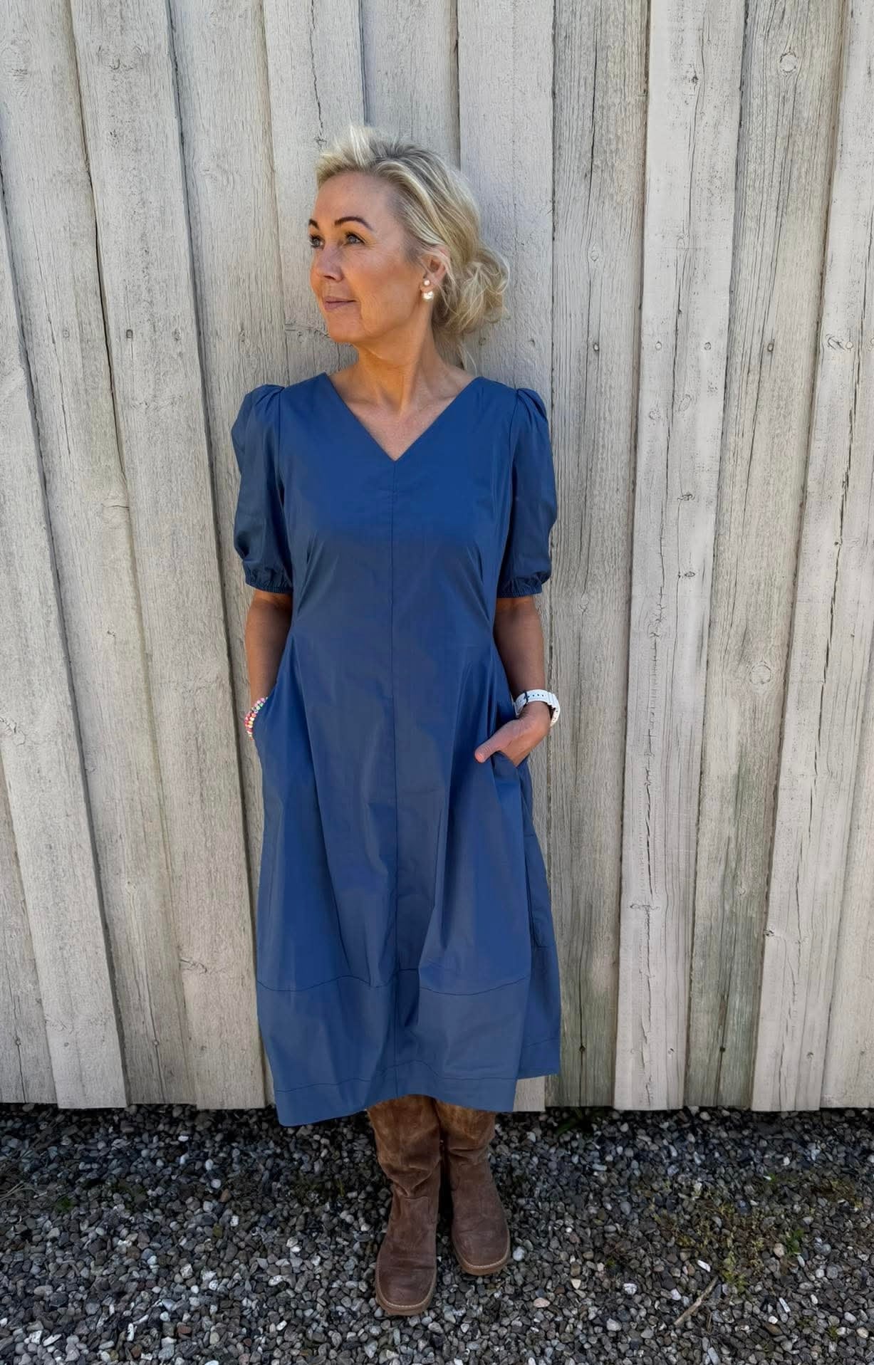 Antoinett SS Dress - True Navy