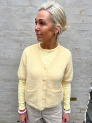 SAGGIA SS V-HALS Stickad cardigan - Sunlight Melange