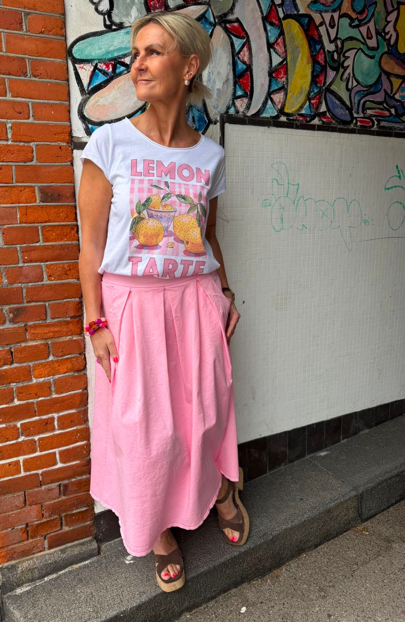 Betty Long Kjol - Rosa