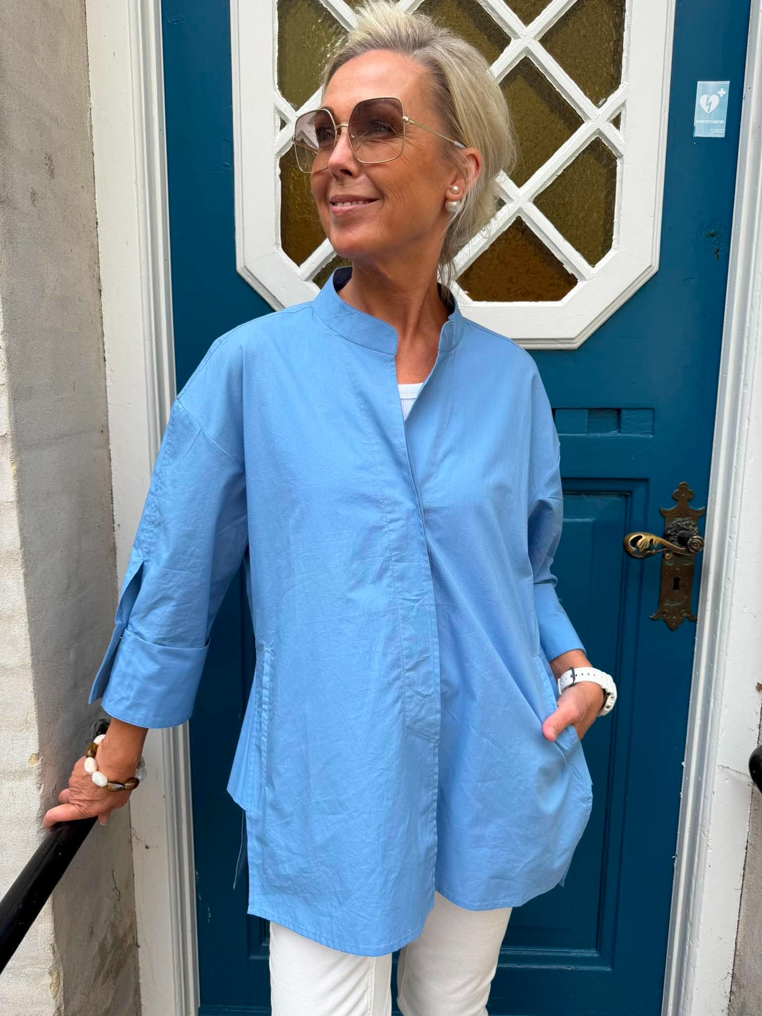 Luna Shirt Shoot For The Stars - Blue with Navy