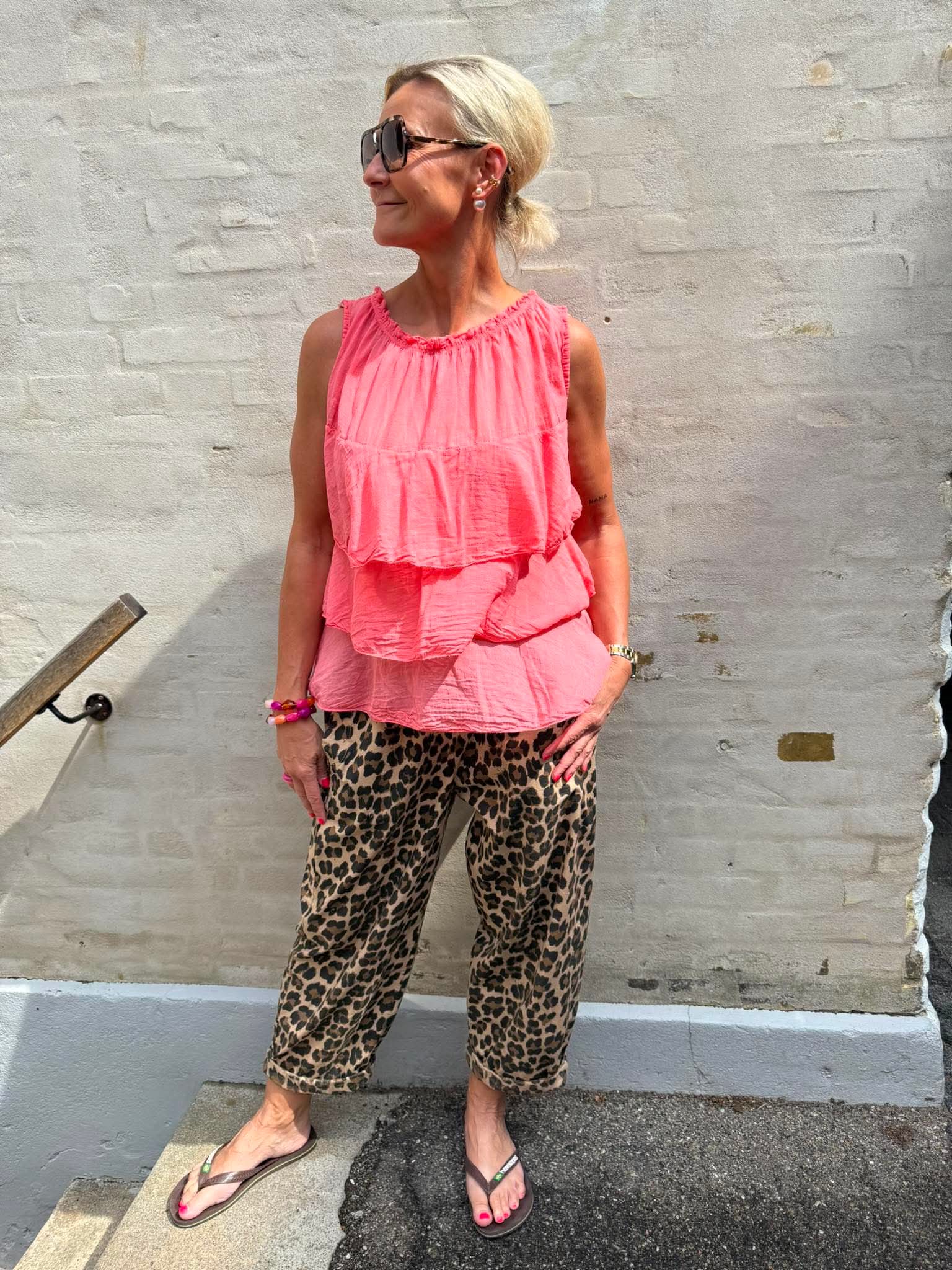 Ruffle Top - Orange