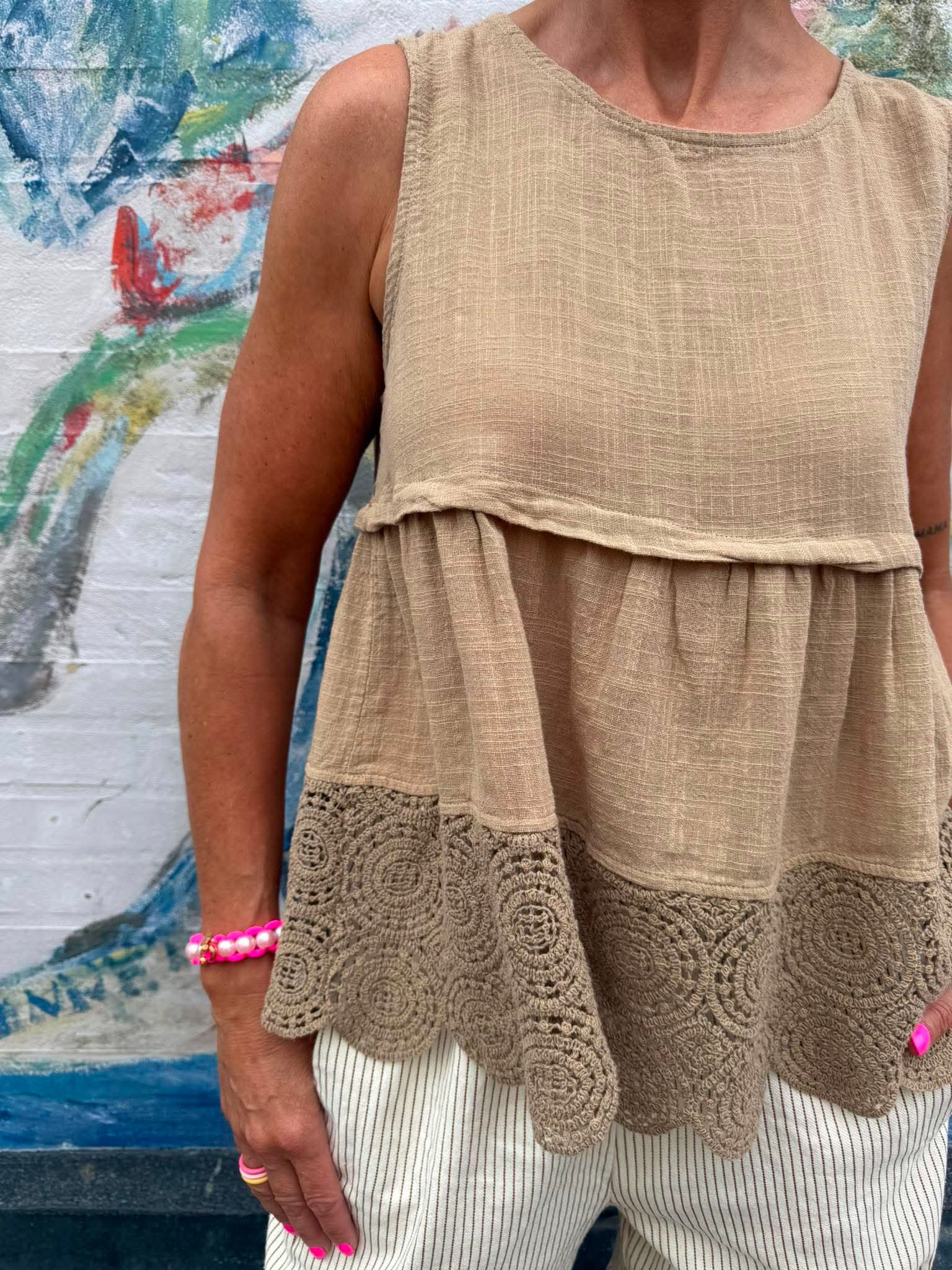 Garza Top - Kamel