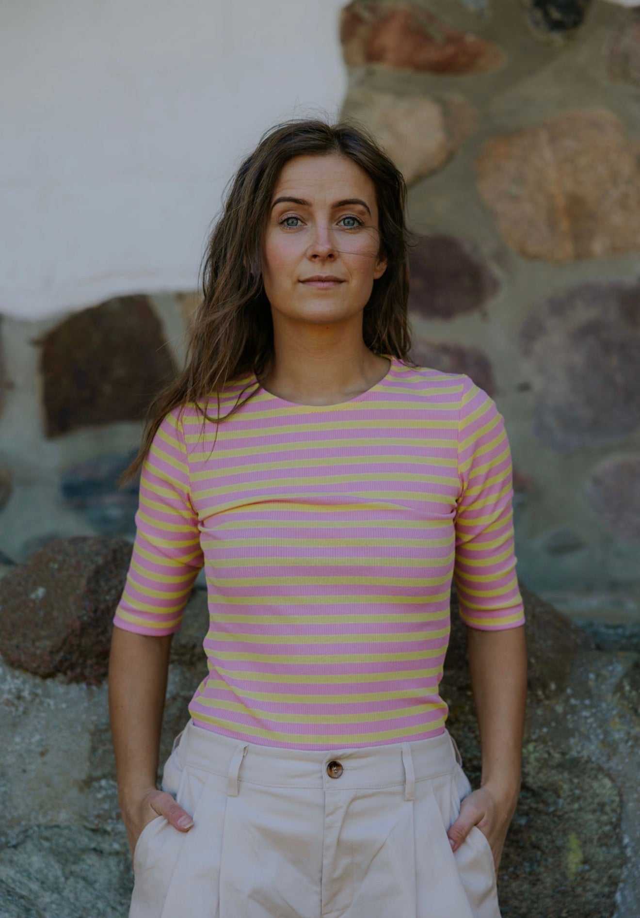 Everyday Stripes Blus - Svart