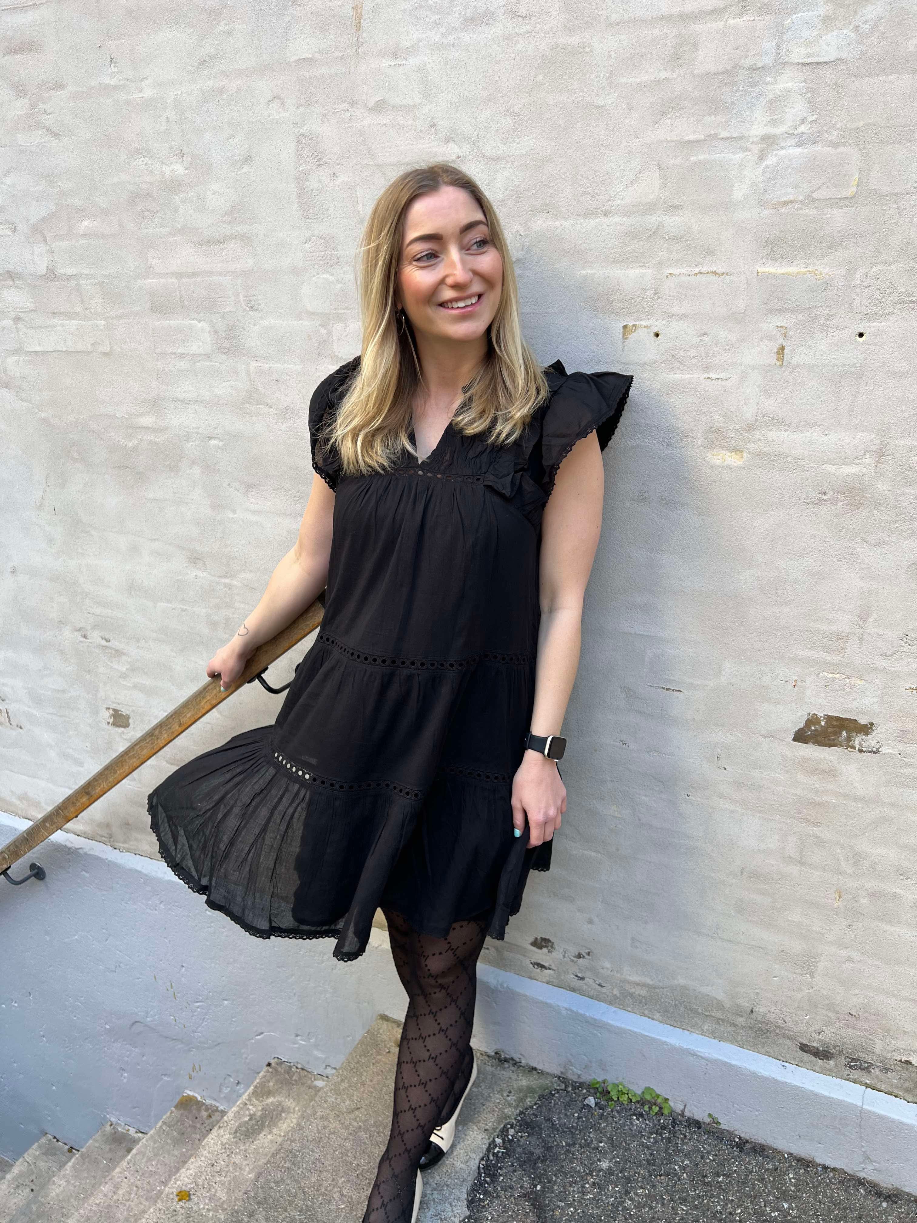 Jamma Voile klänning svart