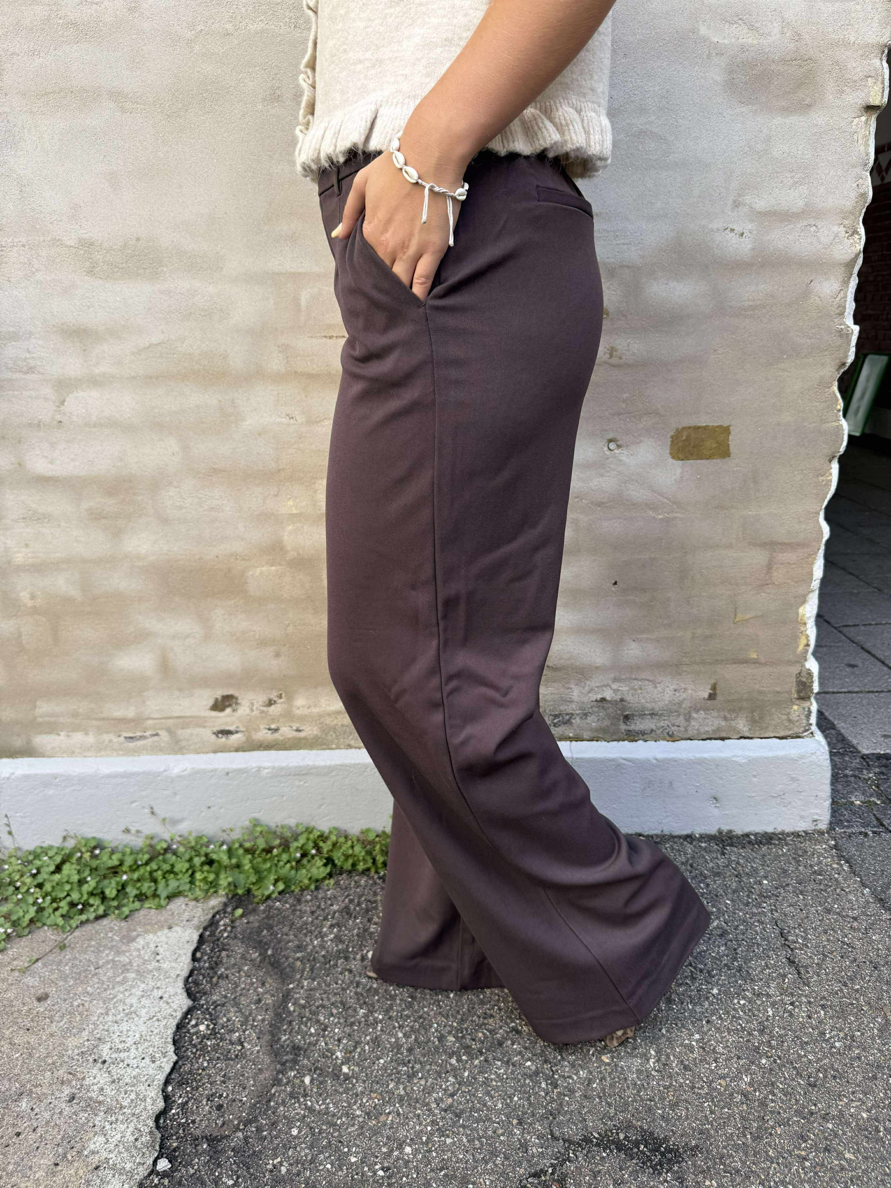 Lisa WIDE pant - Seal Brown