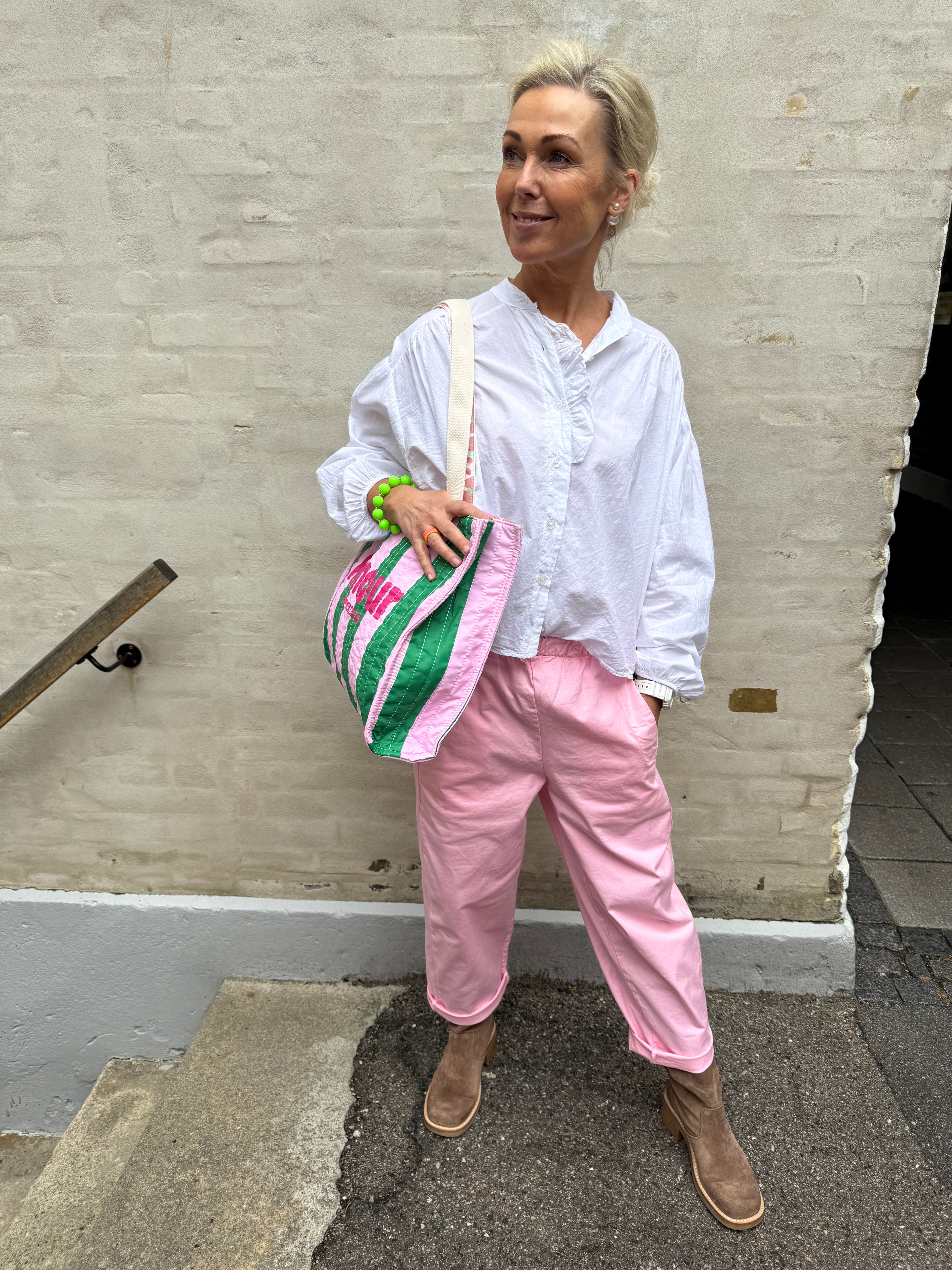 Amour De Vacances Big Bag - Green/Pink
