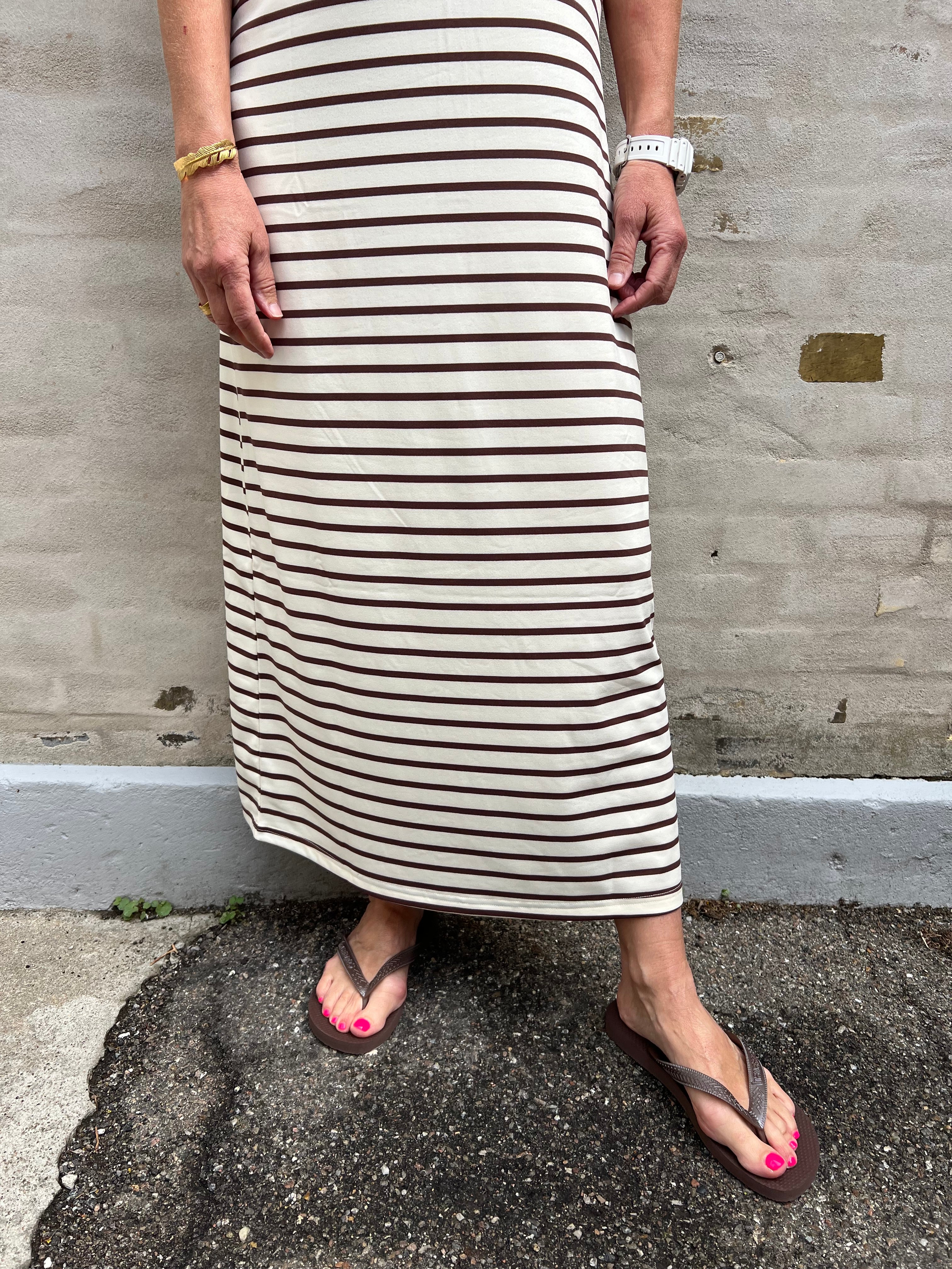 Frederikke Dress - Brown Stripe
