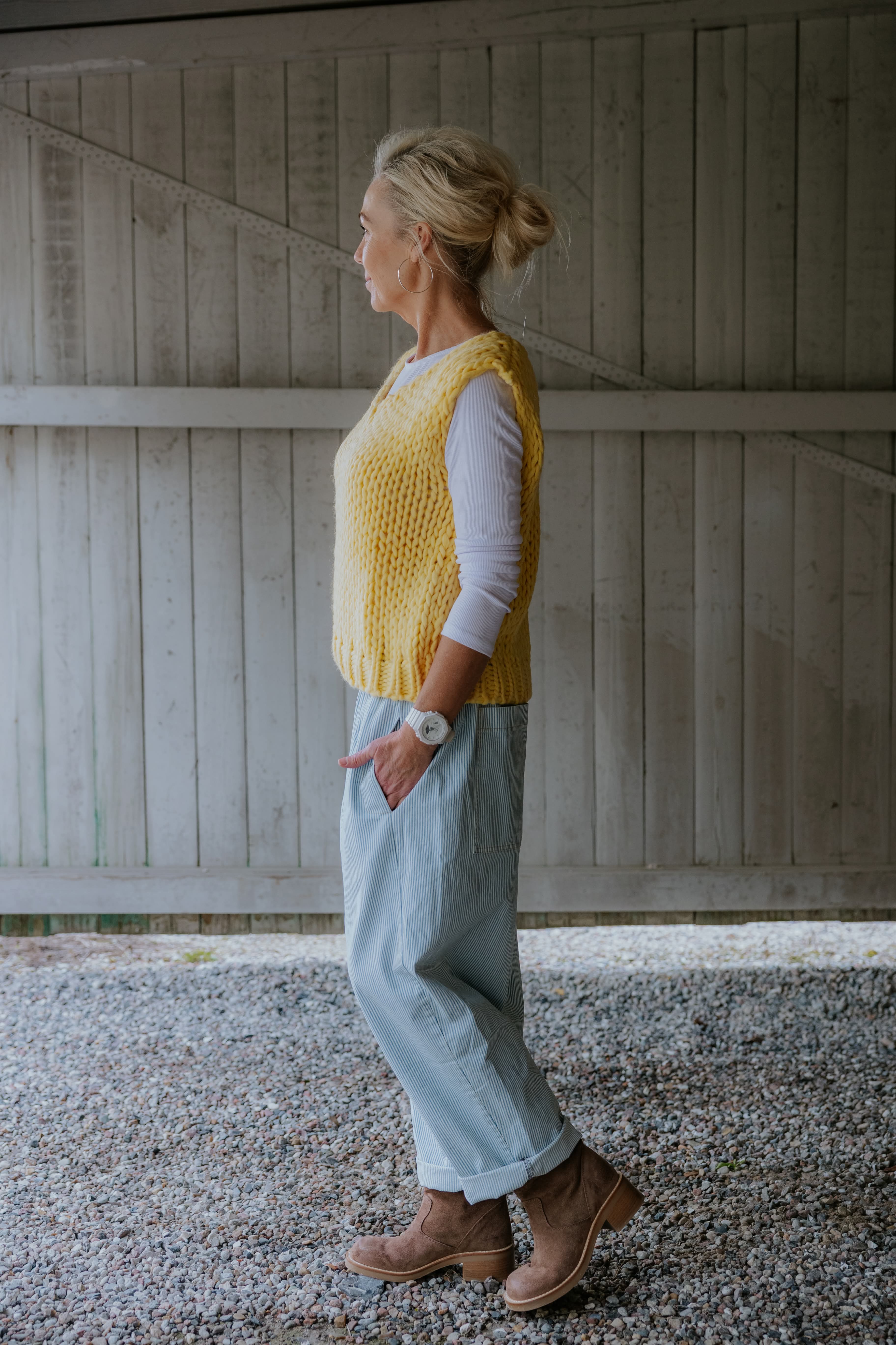 Rudi Knit Vest - Yellow
