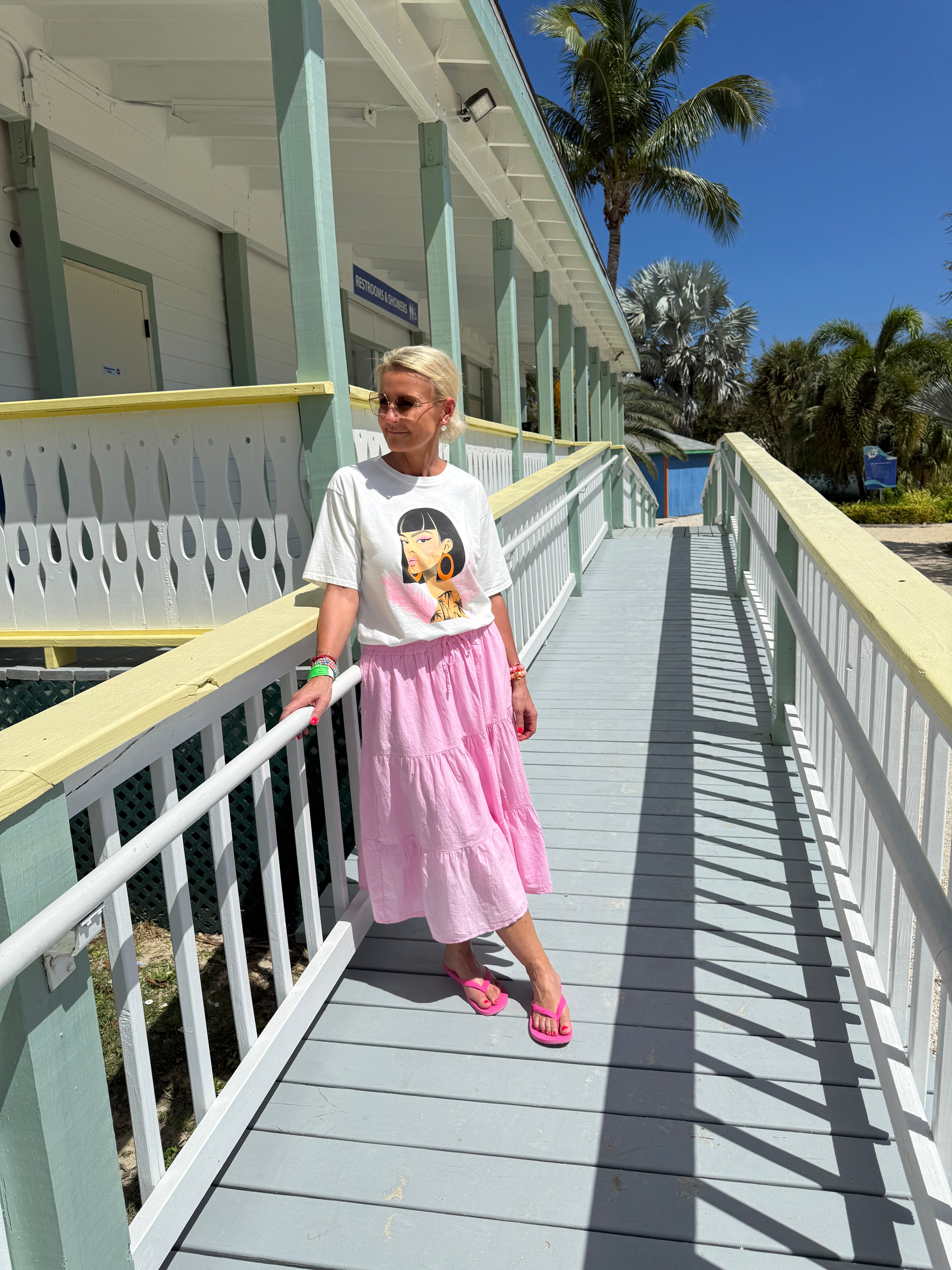 FÖRBESTÄLLNING-Summer Vibe Kjol - Rosa