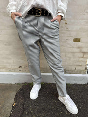 Lisa Slim Pant - Cloud Dancer/Sky kapten