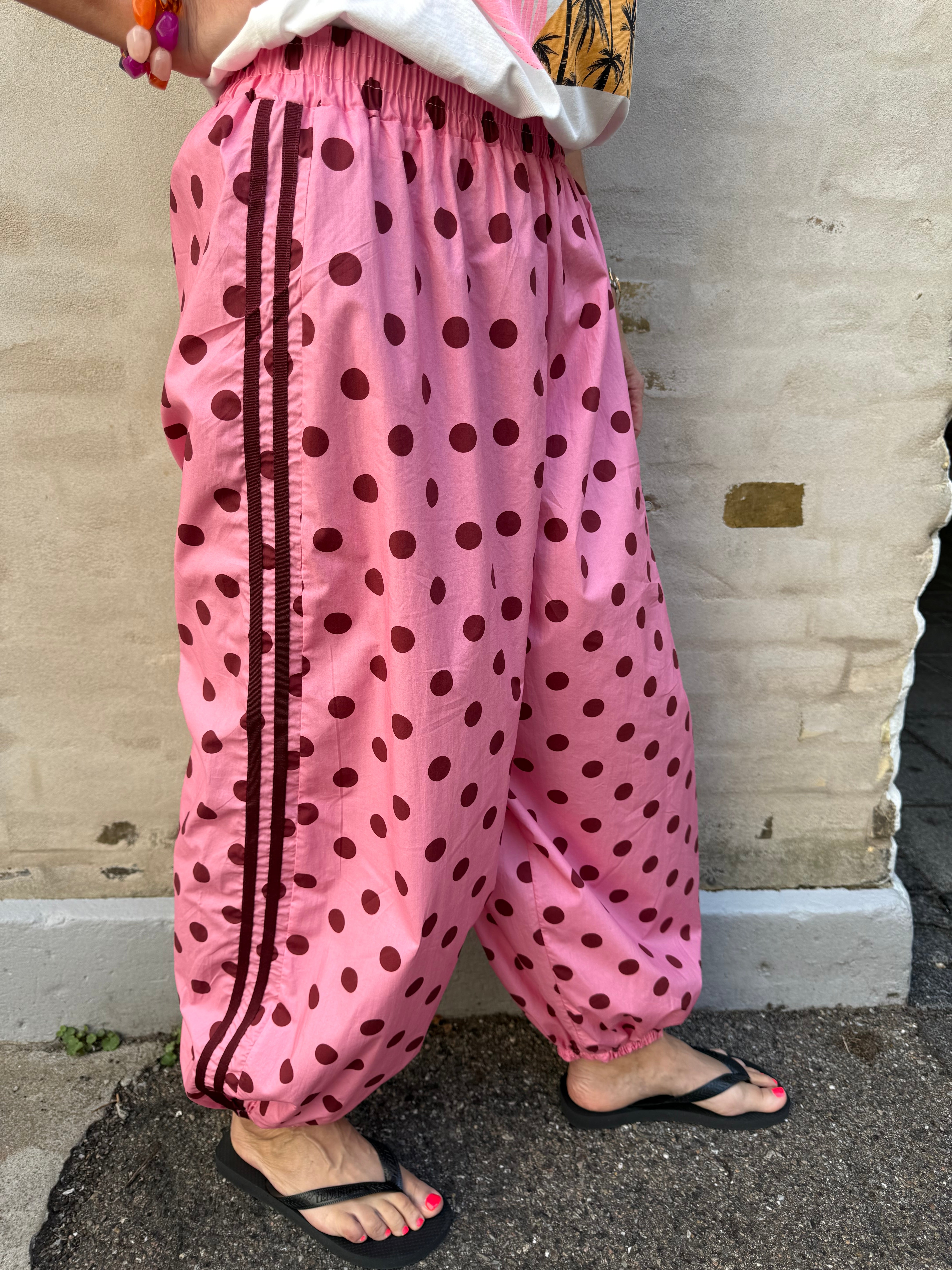 Ballon Dot Pants - Pink