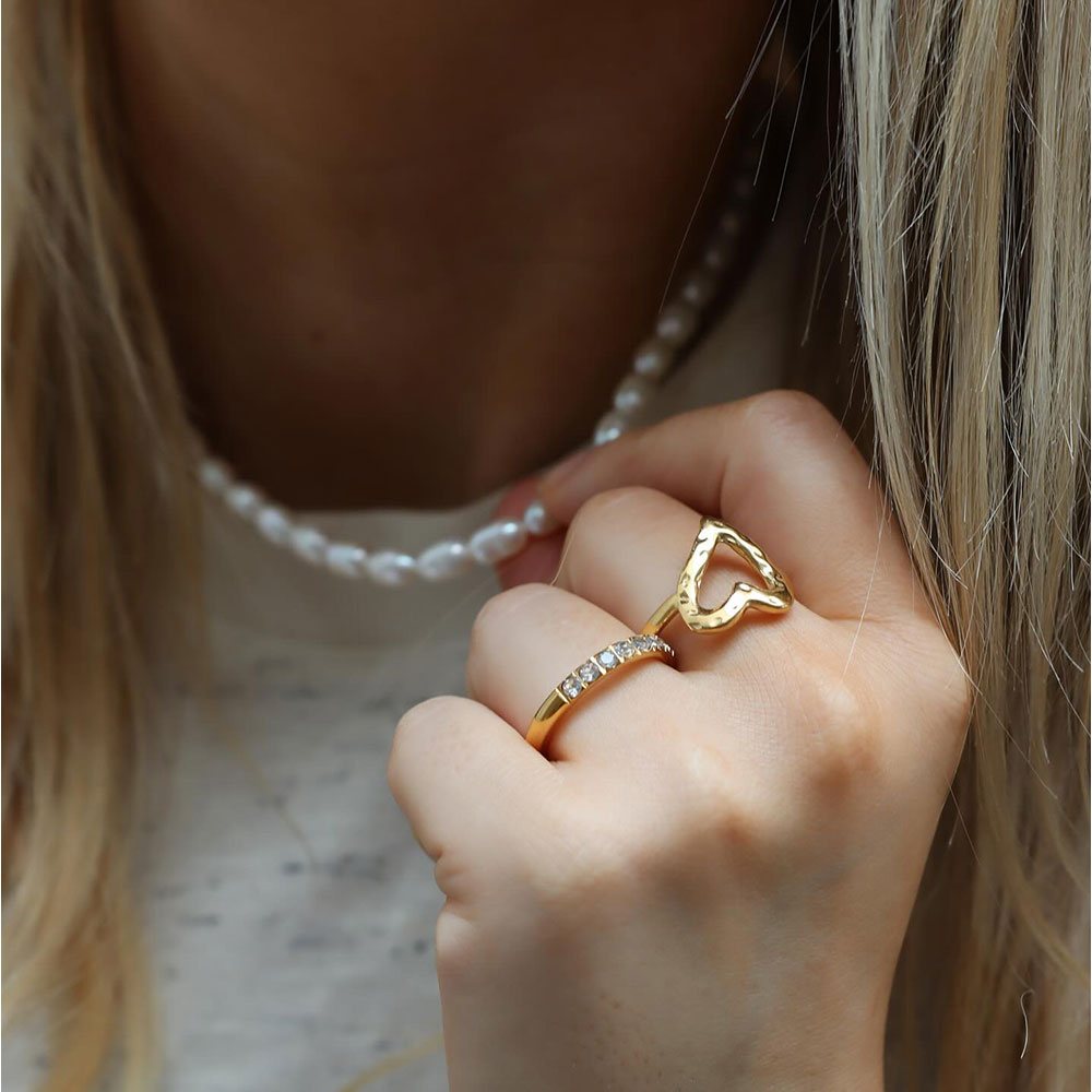 Talia Ring - 18 karats guldpläterad