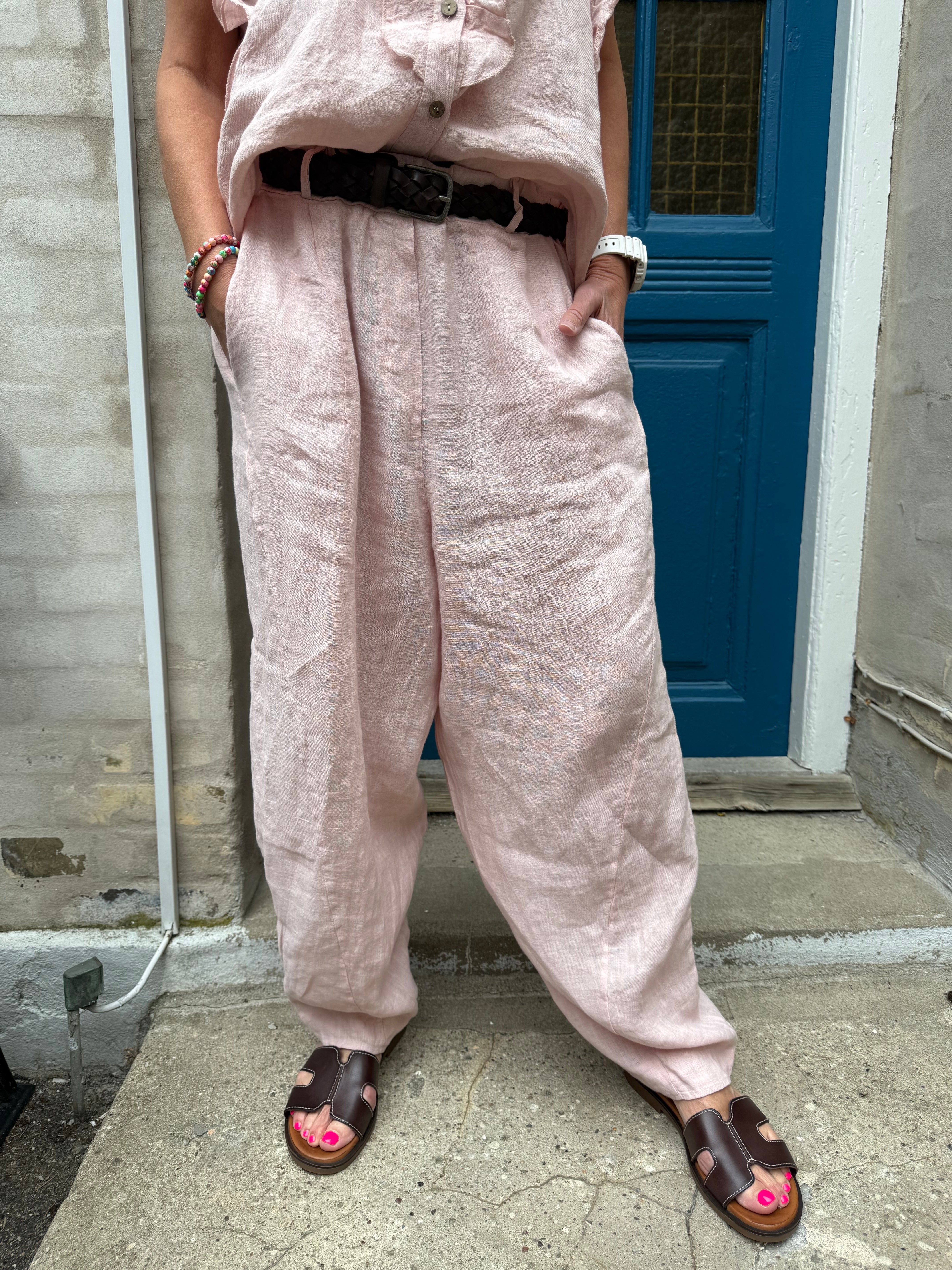 Evra Pants - Cipria
