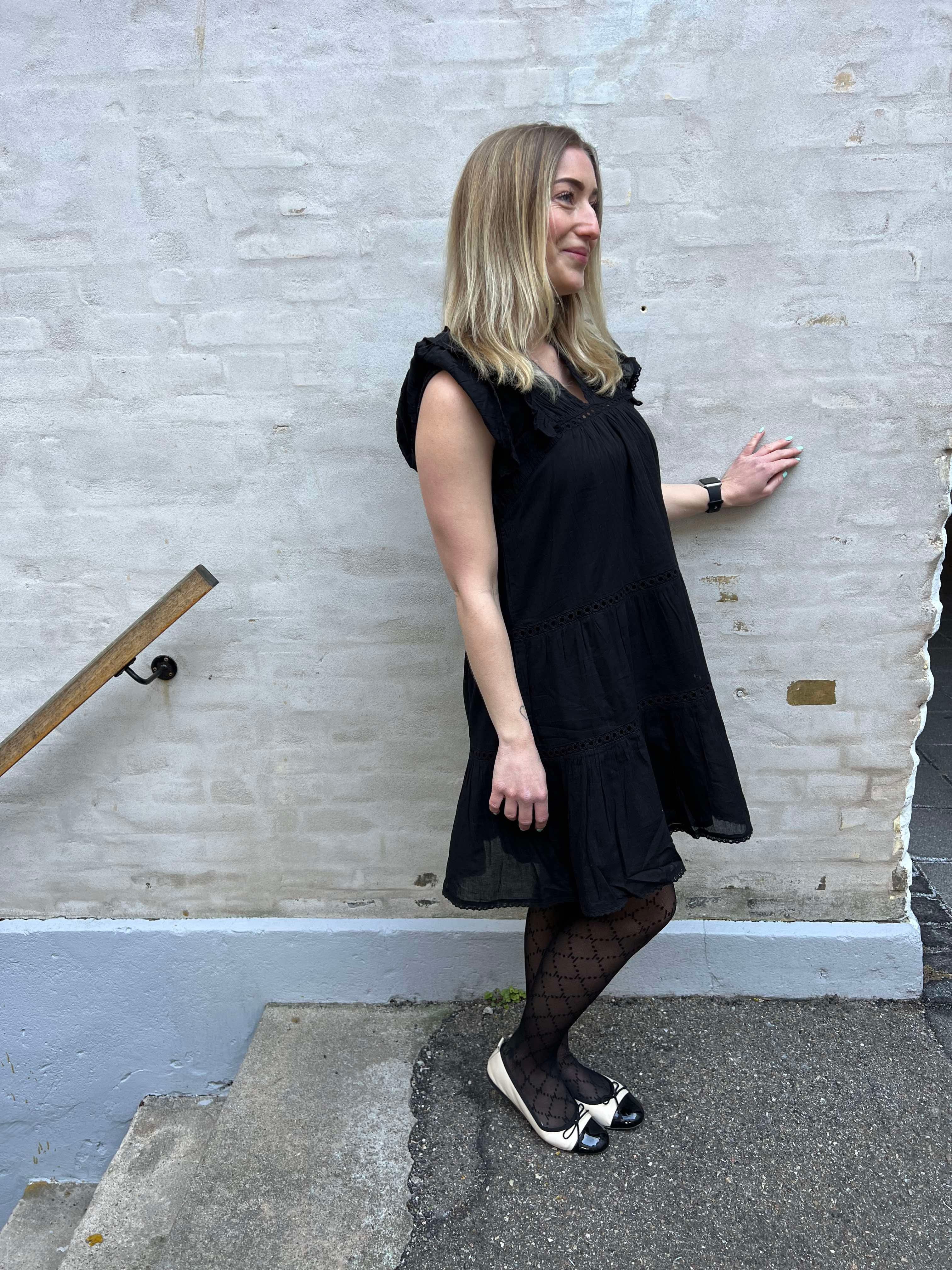 Jamma Voile klänning svart