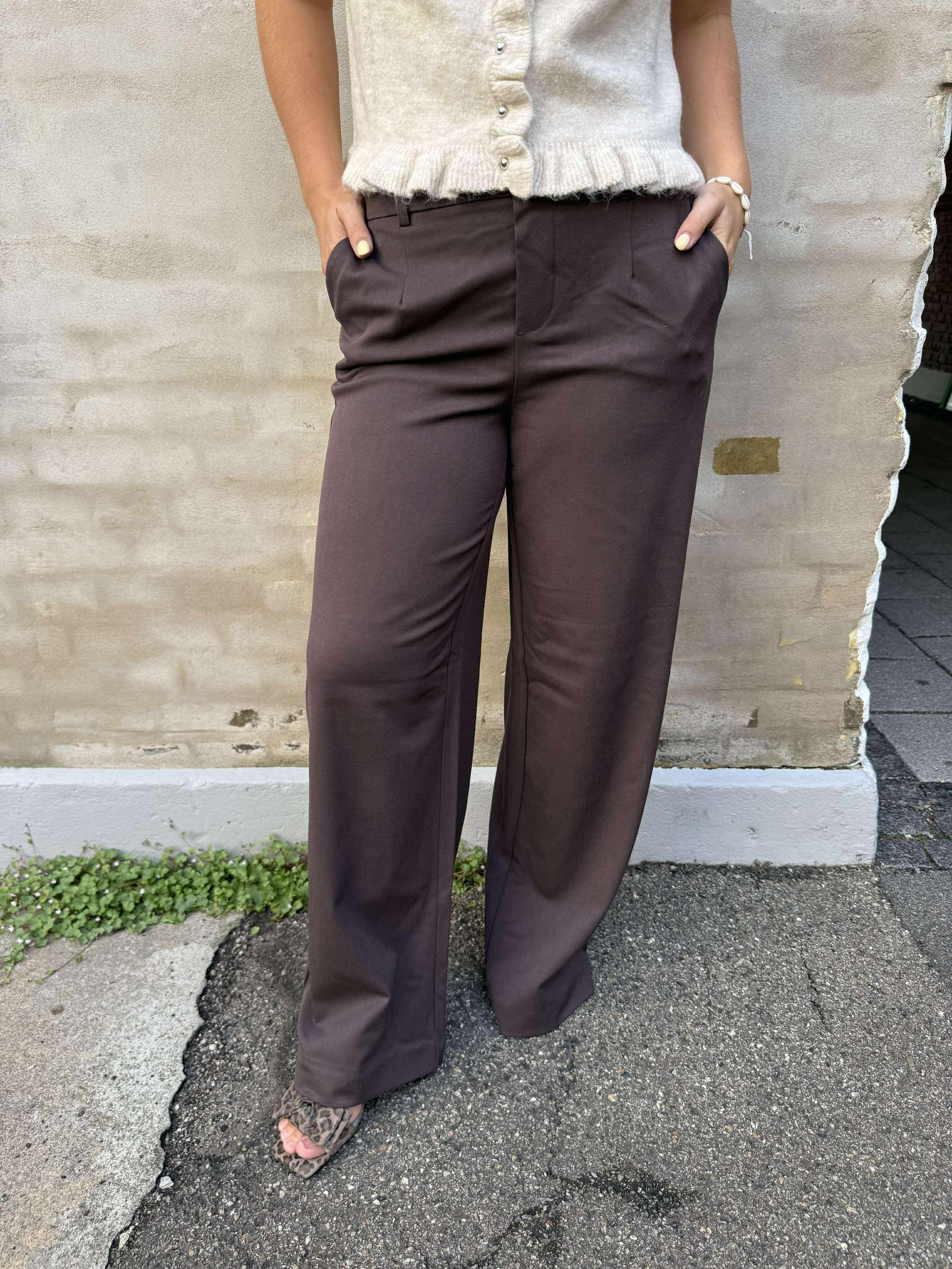 Lisa WIDE pant - Seal Brown